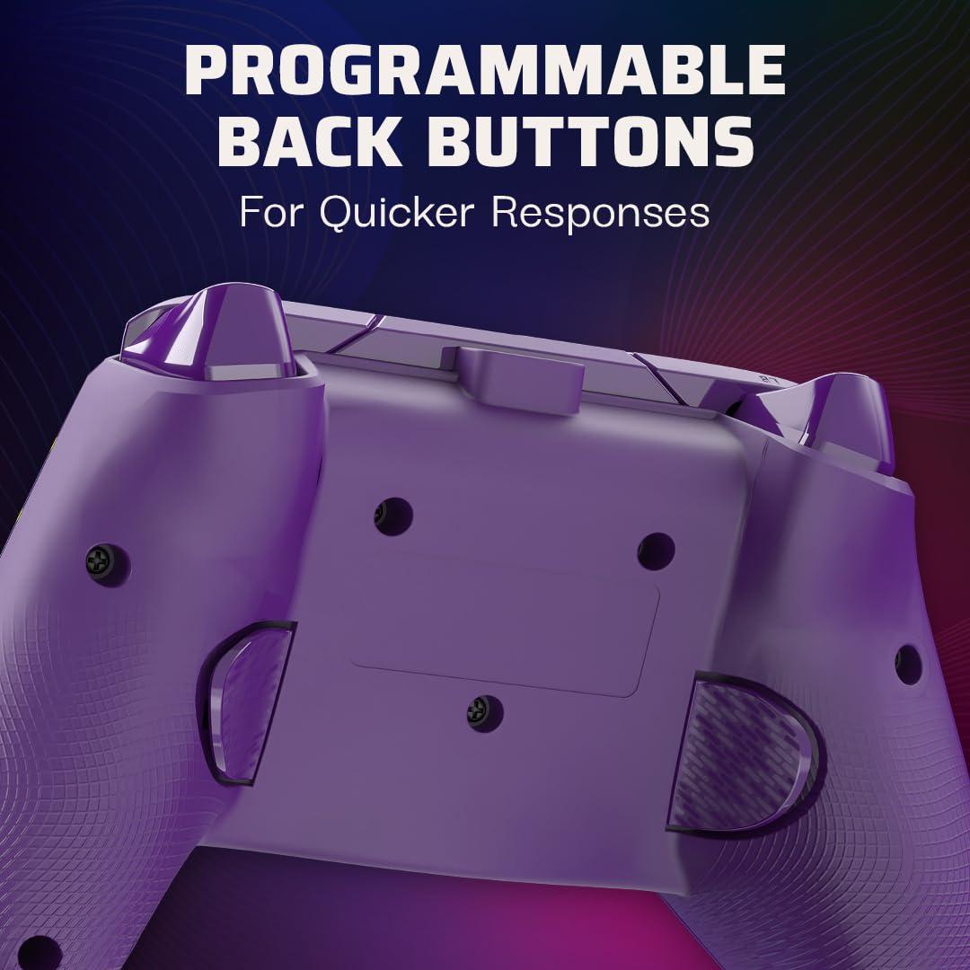 image:imagePDP Gaming Afterglow Wave Enhanced Wired Controller for Xbox Series XS Xbox One Windows 1011 PC Advanced Programmable Gamepad Customizable Lighting Licensed by Microsoft Companion App BlackPurple