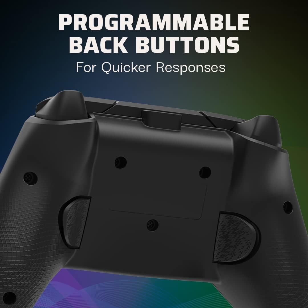 image:imagePDP Gaming Afterglow Wave Enhanced Wired Controller for Xbox Series XS Xbox One Windows 1011 PC Advanced Programmable Gamepad Customizable Lighting Licensed by Microsoft Companion App BlackWave Black