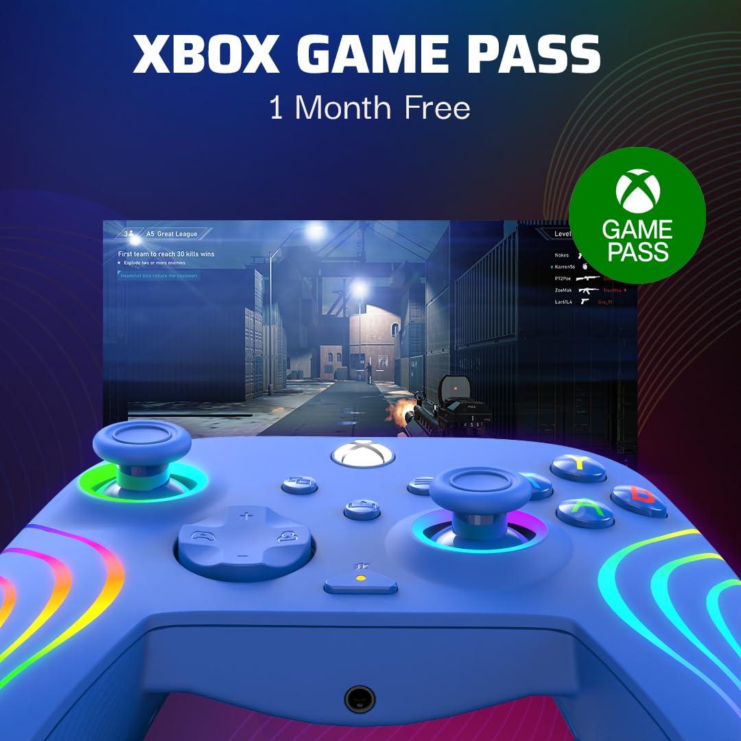 image:imagePDP Gaming Afterglow Wave Enhanced Wired Controller for Xbox Series XS Xbox One Windows 1011 PC Advanced Programmable Gamepad Customizable Lighting Licensed by Microsoft Companion App BlackBlue