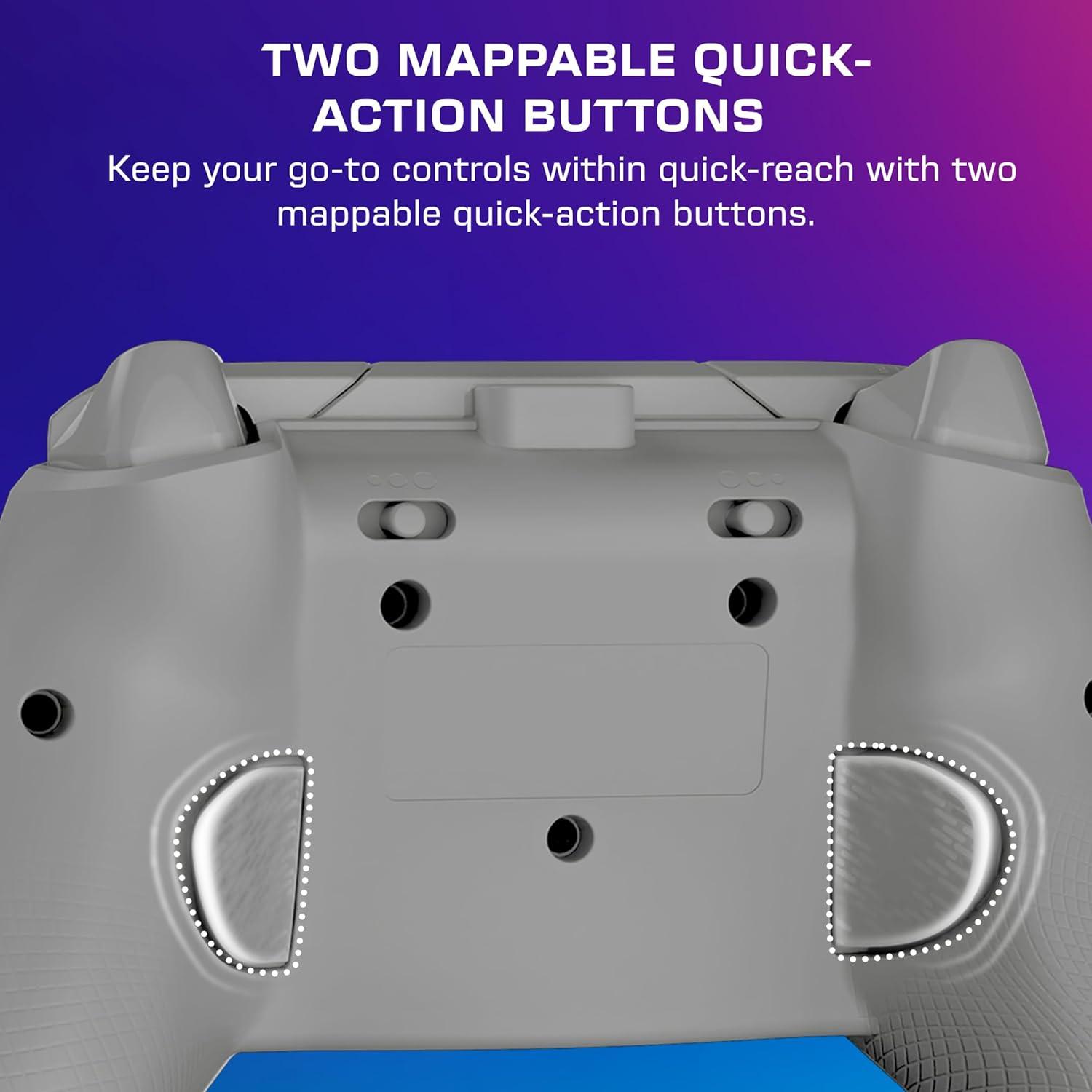image:imageTurtle Beach Afterglow Ignite Wired RGB Gaming Controller for Xbox amp PC Customizable RGB Remappable Buttons HallEffect Hair Triggers 10ft Cable Officially Licensed by Xbox Time MachineGrey