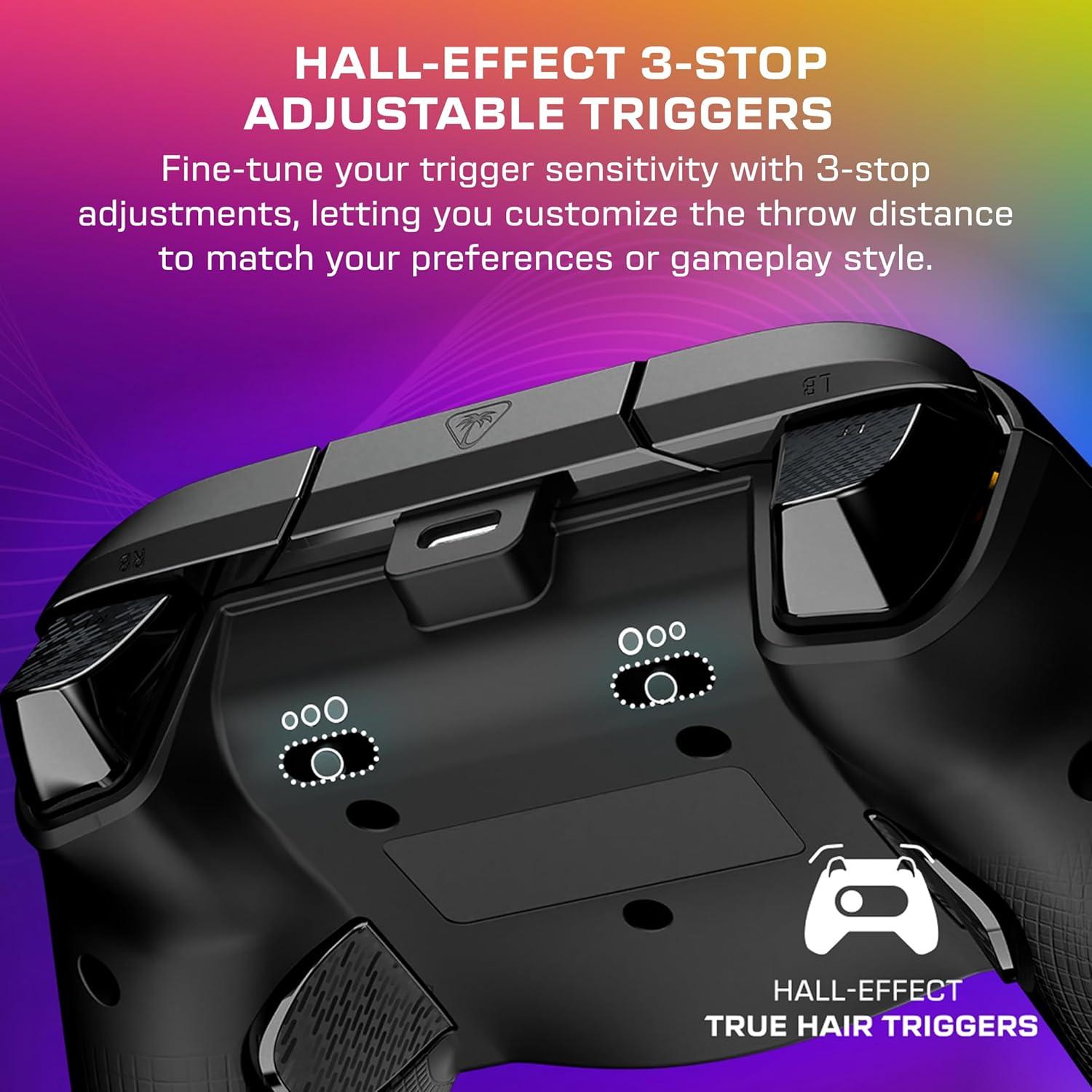 image:imageTurtle Beach Afterglow Ignite Wired RGB Gaming Controller for Xbox amp PC Customizable RGB Remappable Buttons HallEffect Hair Triggers 10ft Cable Officially Licensed by Xbox Time MachineBlack