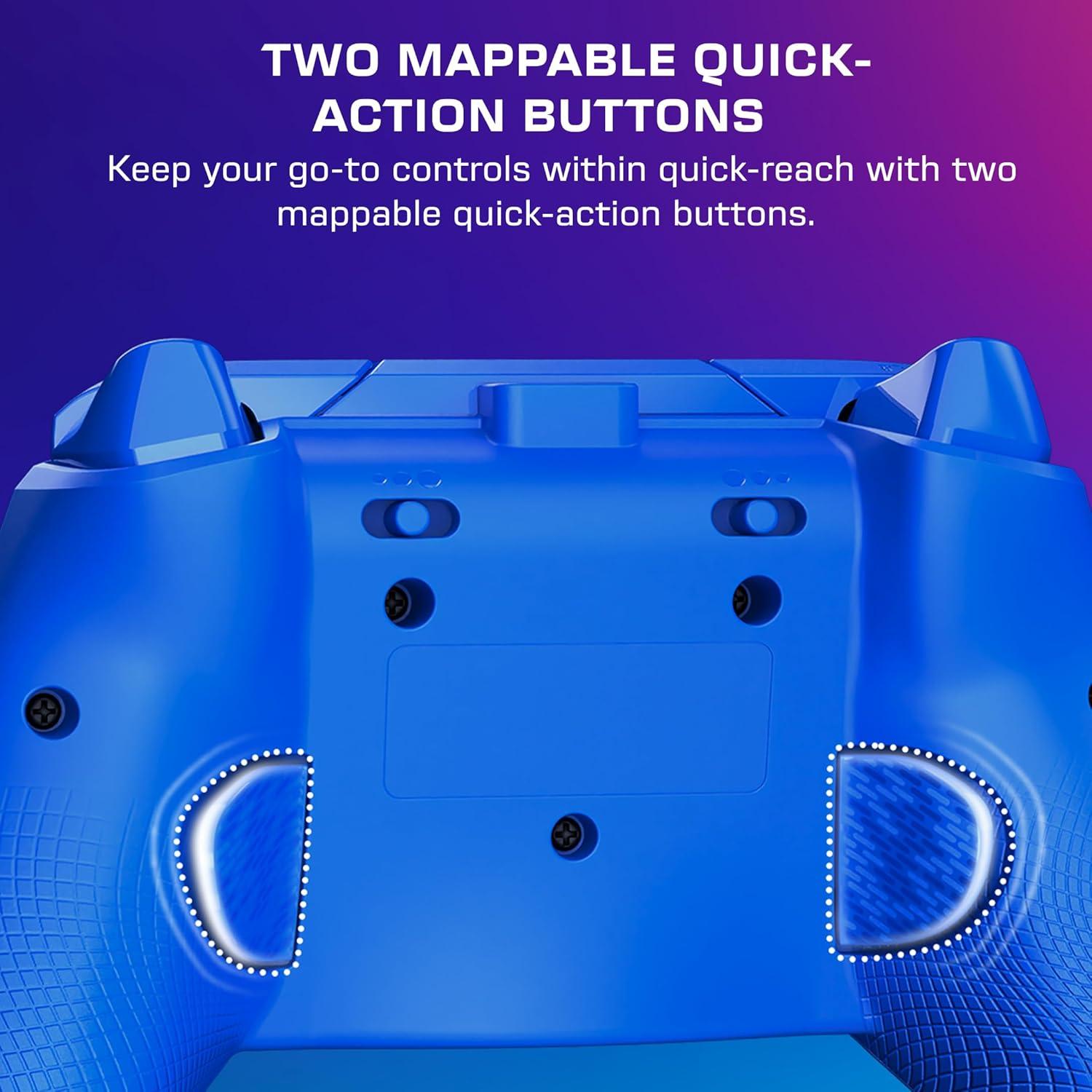 image:imageTurtle Beach Afterglow Ignite Wired RGB Gaming Controller for Xbox amp PC Customizable RGB Remappable Buttons HallEffect Hair Triggers 10ft Cable Officially Licensed by Xbox Time MachineBlue