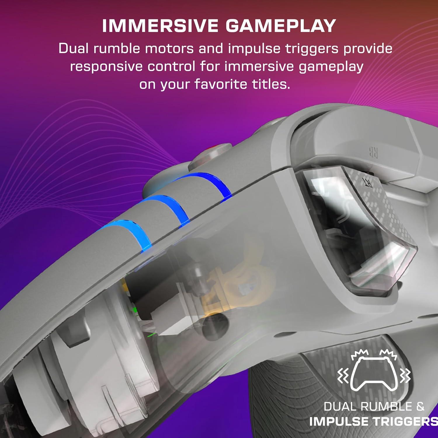 image:imageTurtle Beach Afterglow Ignite Wired RGB Gaming Controller for Xbox amp PC Customizable RGB Remappable Buttons HallEffect Hair Triggers 10ft Cable Officially Licensed by Xbox Time MachineGrey