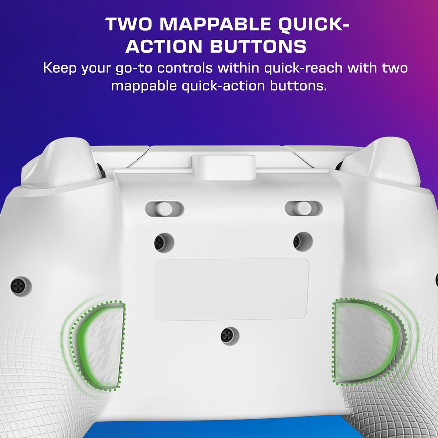 image:imageTurtle Beach Afterglow Ignite Wired RGB Gaming Controller for Xbox amp PC Customizable RGB Remappable Buttons HallEffect Hair Triggers 10ft Cable Officially Licensed by Xbox Time MachineWhite