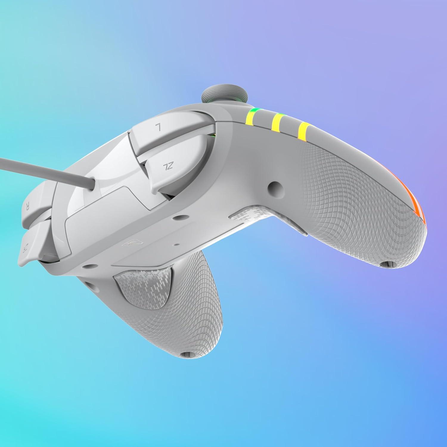 image:imageTurtle Beach Afterglow Wave Wired RGB Gaming Controller Officially Licensed for Nintendo Switch 2 Nintendo SwitchSwitch LiteOLED HallEffect Thumbsticks Customizable Lighting BlueGray
