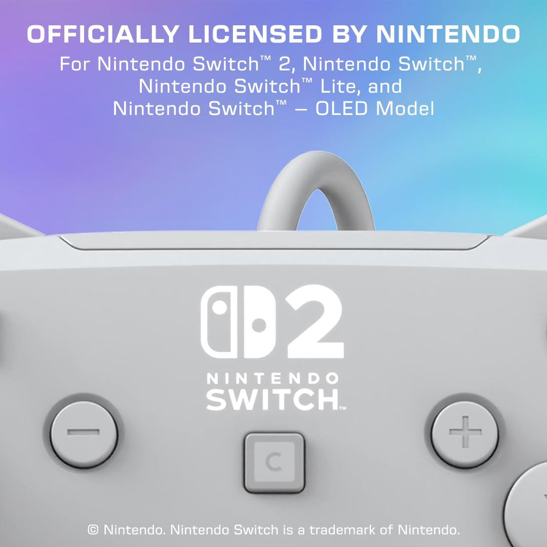 image:imageTurtle Beach Afterglow Wave Wired RGB Gaming Controller Officially Licensed for Nintendo Switch 2 Nintendo SwitchSwitch LiteOLED HallEffect Thumbsticks Customizable Lighting BlueGray