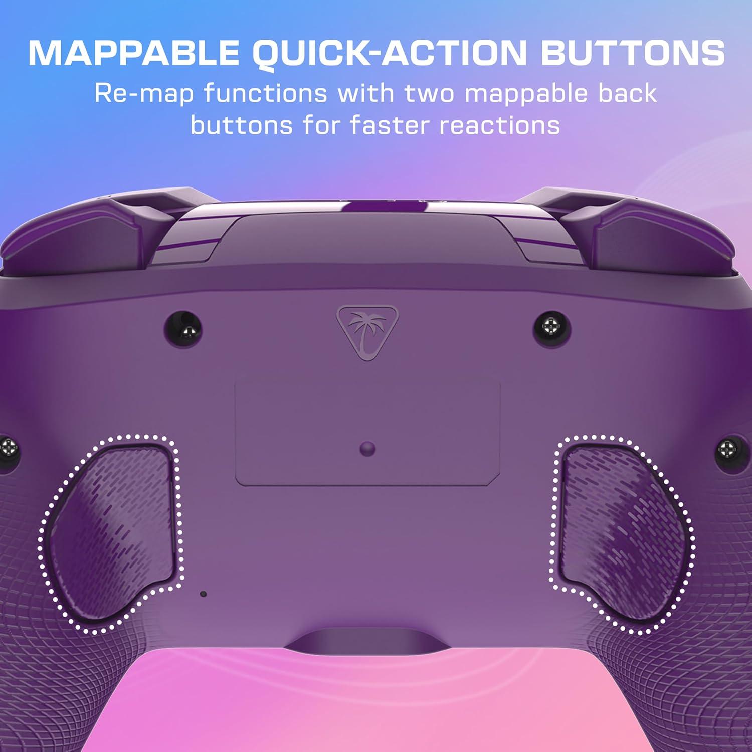 image:imageTurtle Beach Afterglow Wave Wireless RGB Gaming Controller Officially Licensed for Nintendo Switch 2 Nintendo SwitchSwitch LiteOLED TMR Thumbsticks Customizable Lighting BlackPurple