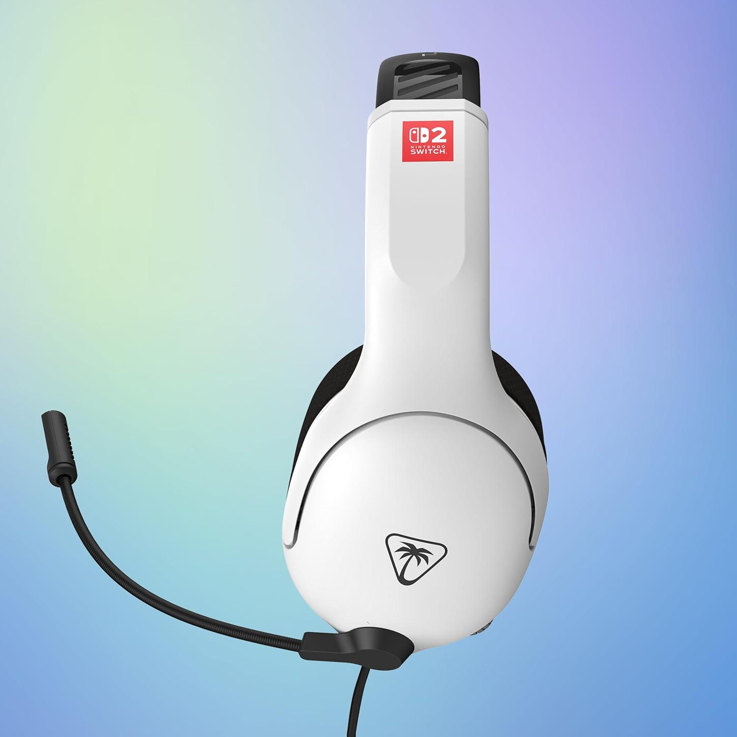 image:imageTurtle Beach Airlite Fit Wired Gaming Headset Officially Licensed for Nintendo Switch 2 Nintendo Switch Durable Lightweight Charcoal BlueRedBlack and White