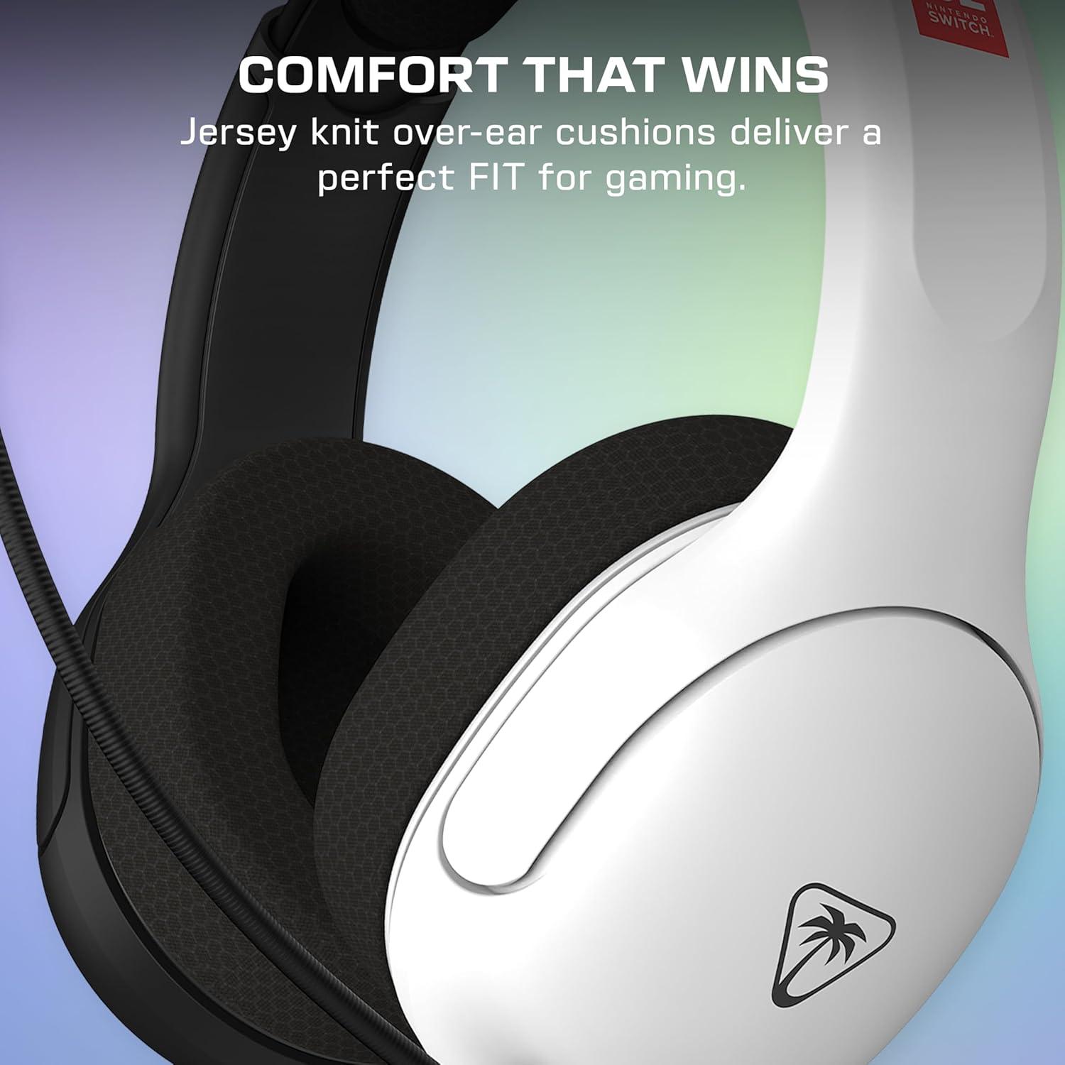 image:imageTurtle Beach Airlite Fit Wired Gaming Headset Officially Licensed for Nintendo Switch 2 Nintendo Switch Durable Lightweight Charcoal BlueRedBlack and White