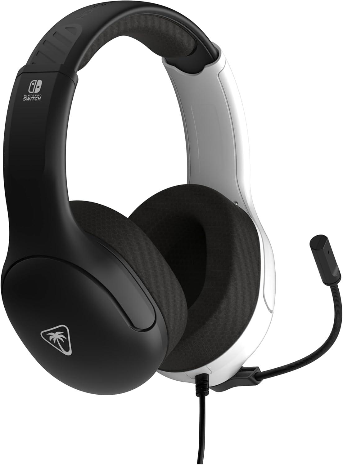image:imageTurtle Beach Airlite Fit Wired Gaming Headset Officially Licensed for Nintendo Switch Nintendo Switch 2LiteOLED Model FliptoMute Mic OverEar Comfort Cushions 40mm Speakers Neon Blue amp RedWhite Black