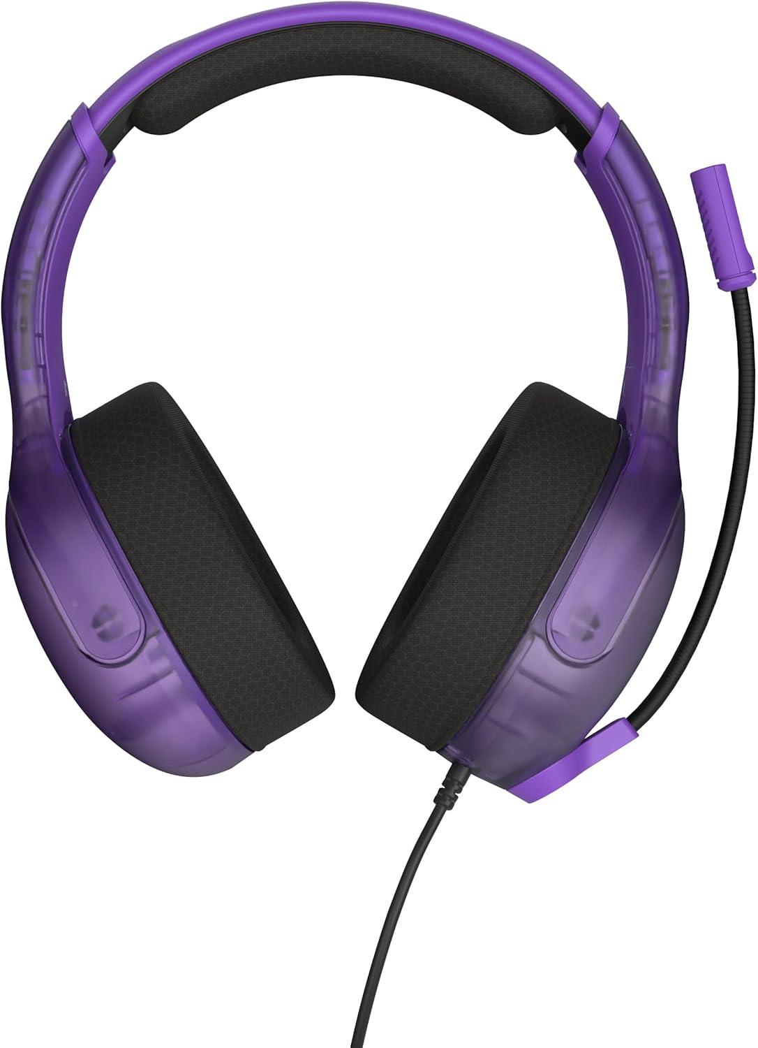 image:imageTurtle Beach Airlite Fit Wired Gaming Headset Officially Licensed for Nintendo Switch Nintendo Switch 2LiteOLED Model FliptoMute Mic OverEar Comfort Cushions 40mm Speakers Neon Blue amp RedGhost Purple