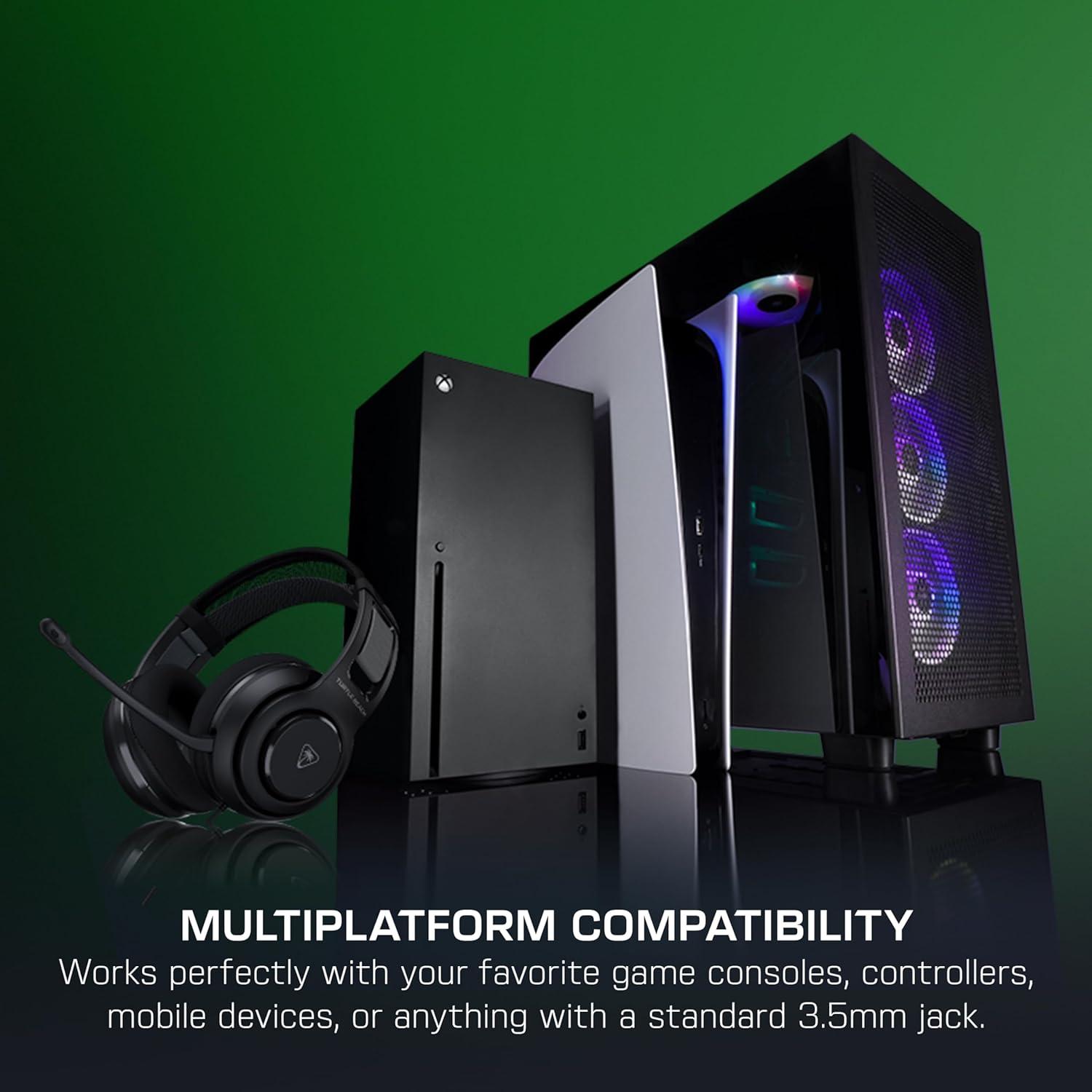 image:imageTurtle Beach Atlas 200 Wired Gaming Headset Officially Licensed for PlayStation PS5 PS450mm Nanoclear Drivers FliptoMute Mic Memory Foam Cushions Floating Headband BlackBlack