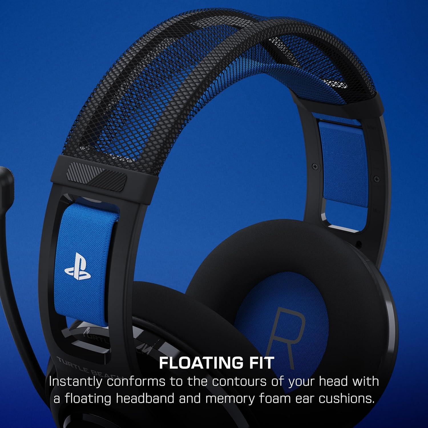 image:imageTurtle Beach Atlas 200 Wired Gaming Headset Officially Licensed for PlayStation PS5 PS450mm Nanoclear Drivers FliptoMute Mic Memory Foam Cushions Floating Headband BlackBlack