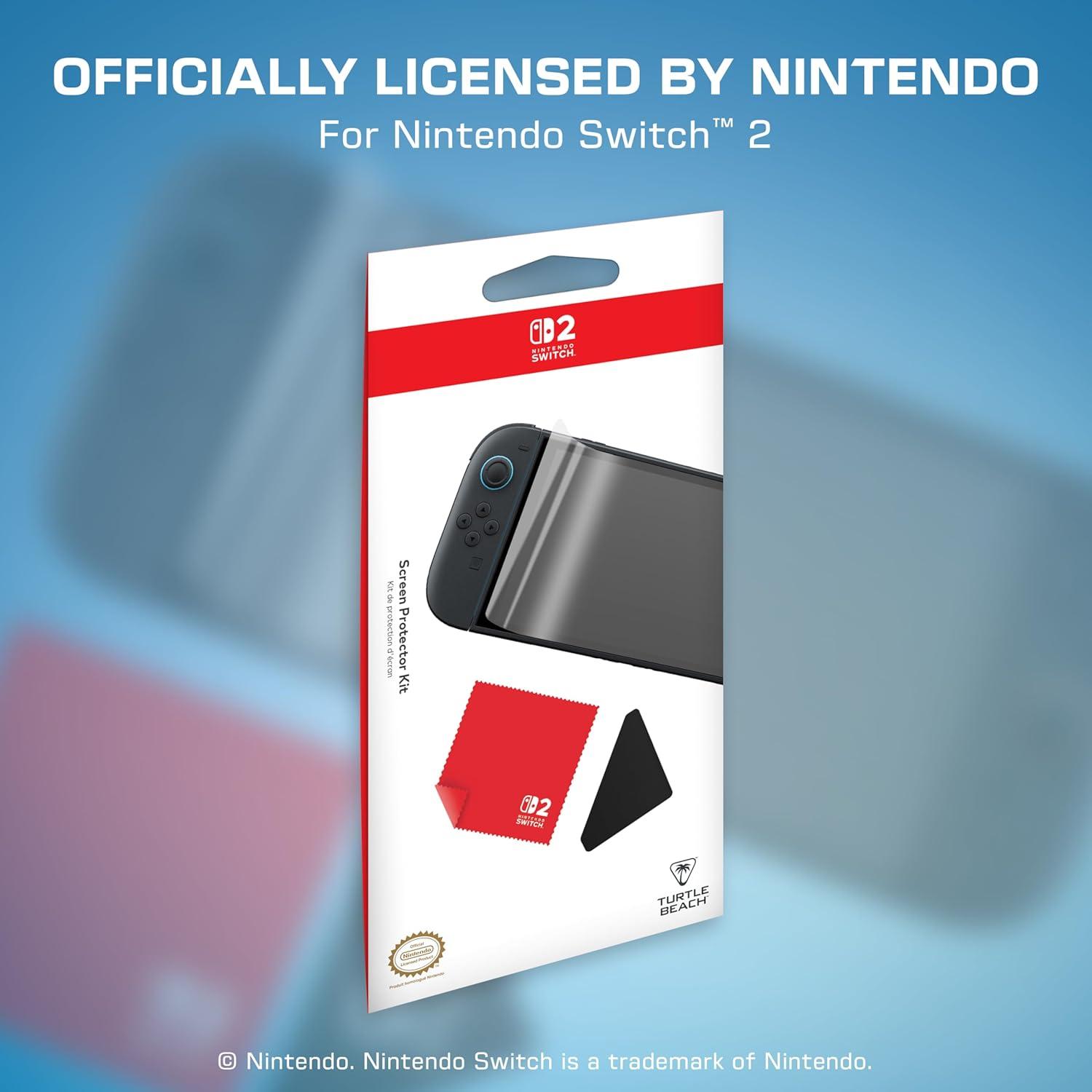 image:imageTurtle Beach PlayTrek Screen Protector Kit Nintendo Switch 2 AntiBlue Light Easy Install Screen Protector Applicator Tool