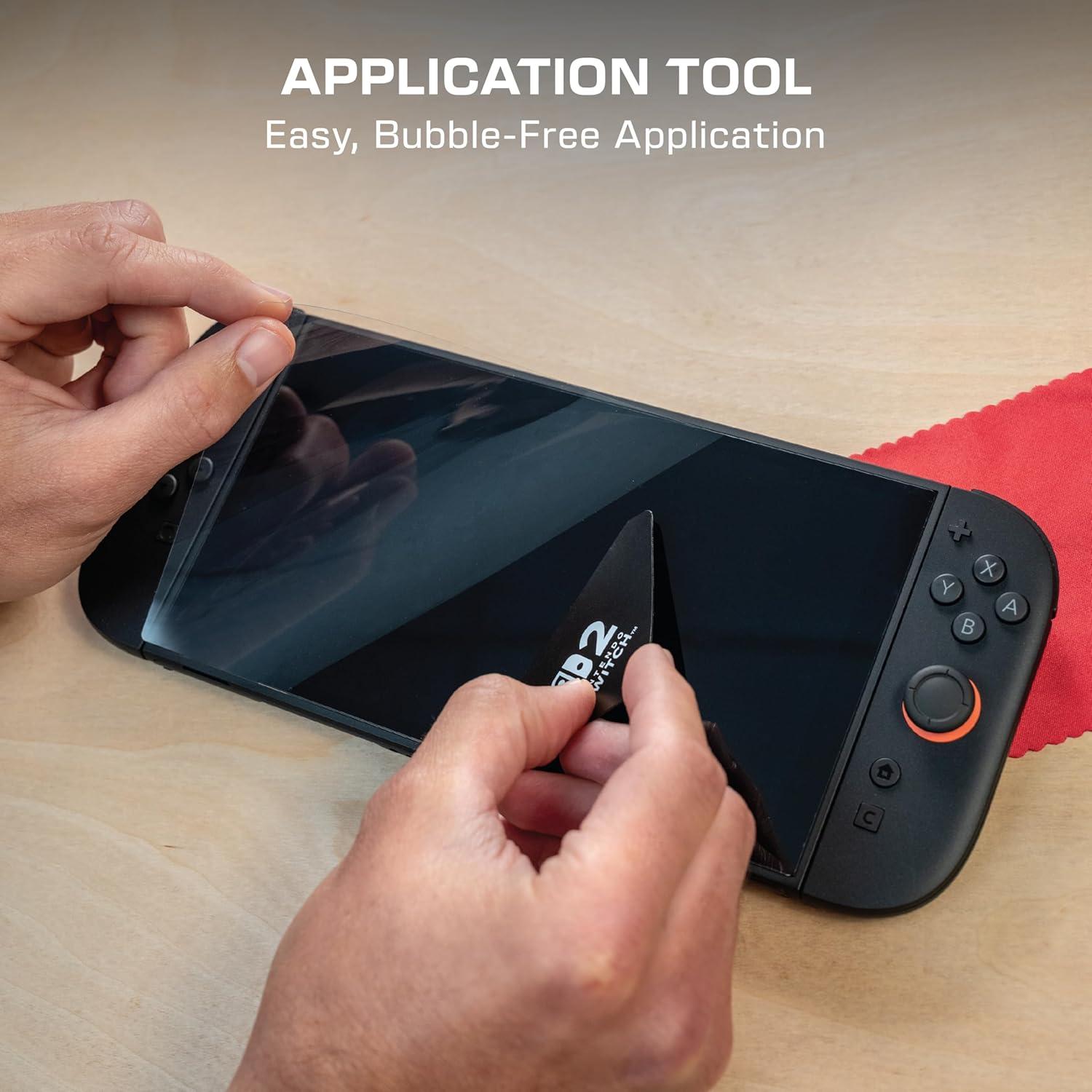 image:imageTurtle Beach PlayTrek Screen Protector Kit Nintendo Switch 2 AntiBlue Light Easy Install Screen Protector Applicator Tool