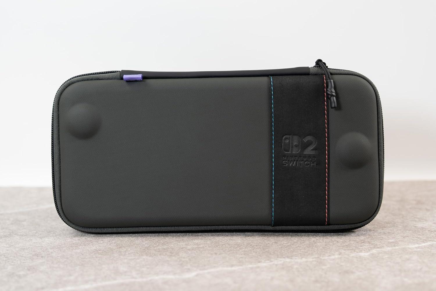image:imageTurtle Beach PlayTrek Slim Case Officially Licensed for Nintendo Switch 2 Hard Shell Carrying Case Game Card Case Cover Storage Protection Charcoal BlackSlim