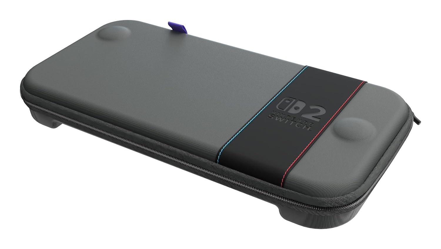 image:imageTurtle Beach PlayTrek Slim Case Officially Licensed for Nintendo Switch 2 Hard Shell Carrying Case Game Card Case Cover Storage Protection Charcoal BlackSlim
