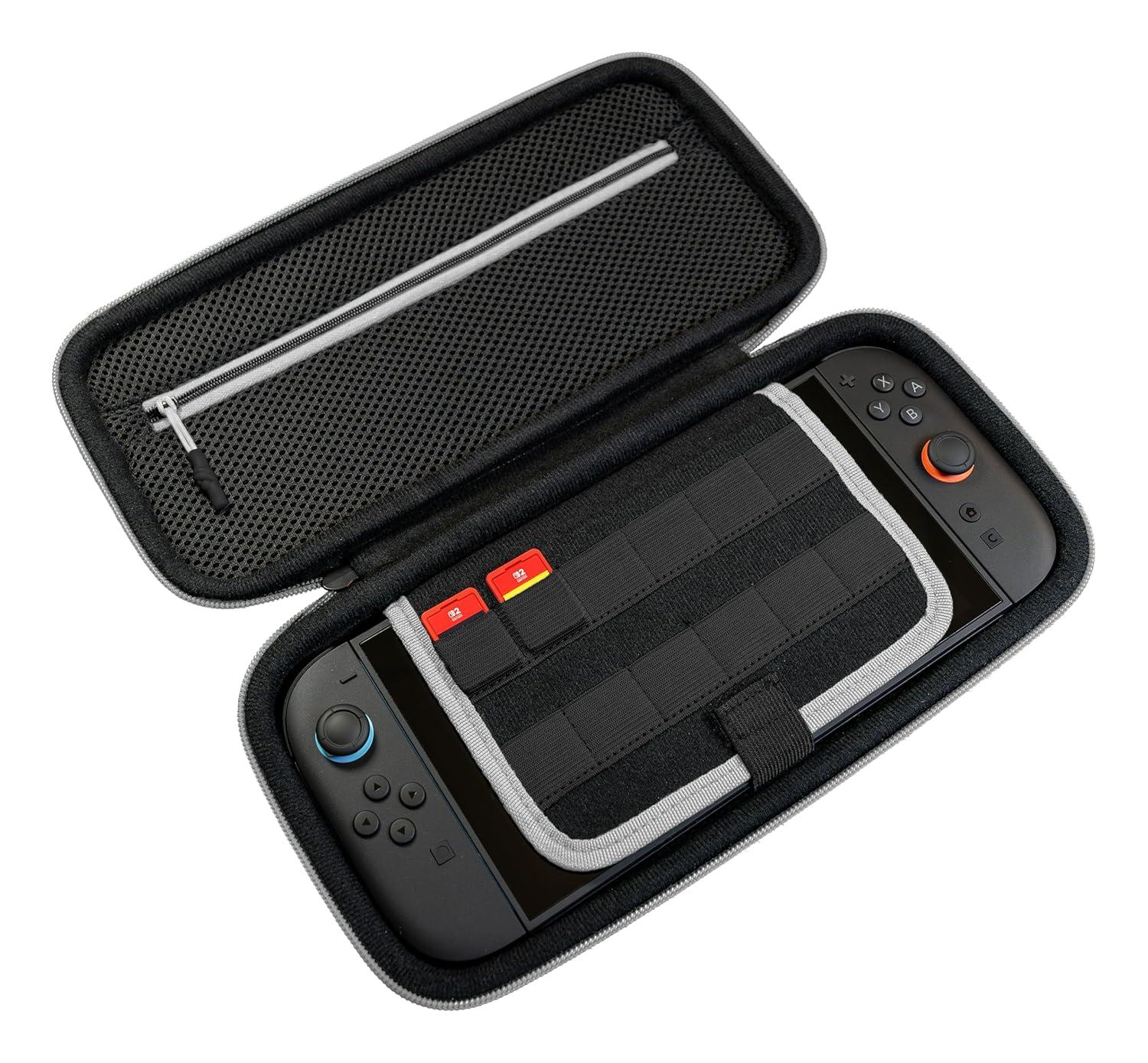 image:imageTurtle Beach PlayTrek Travel Case Officially Licensed for Nintendo Switch 2 Nintendo SwitchOLED Hard Shell Carrying Case Game Card Case Cover Storage Protection Stellar WhiteStellar White