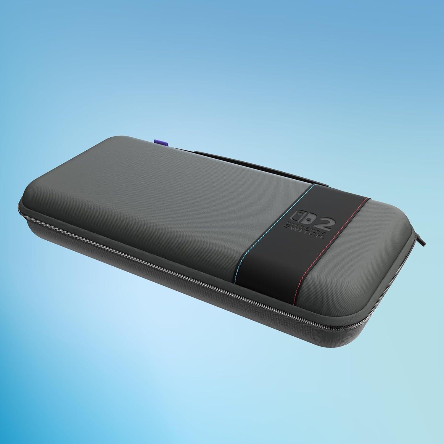 image:imageTurtle Beach PlayTrek Travel Case Officially Licensed for Nintendo Switch 2 Nintendo SwitchOLED Hard Shell Carrying Case Game Card Case Cover Storage Protection Stellar WhiteCharcoal Black