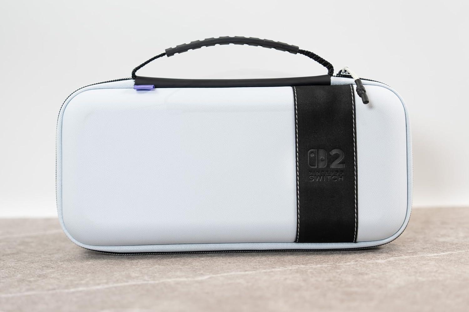image:imageTurtle Beach PlayTrek Travel Case Officially Licensed for Nintendo Switch 2 Nintendo SwitchOLED Hard Shell Carrying Case Game Card Case Cover Storage Protection Stellar WhiteStellar White