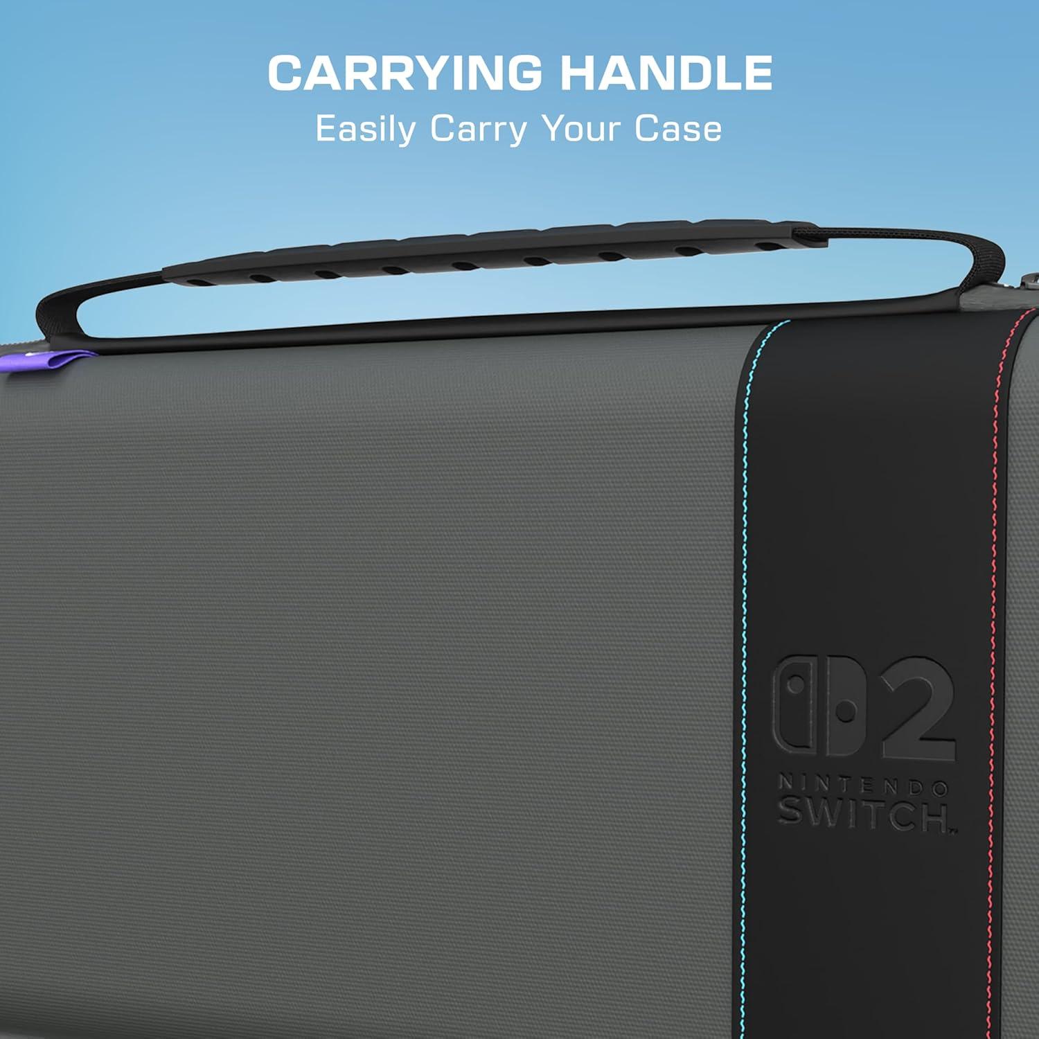 image:imageTurtle Beach PlayTrek Travel Case Officially Licensed for Nintendo Switch 2 Nintendo SwitchOLED Hard Shell Carrying Case Game Card Case Cover Storage Protection Stellar WhiteCharcoal Black