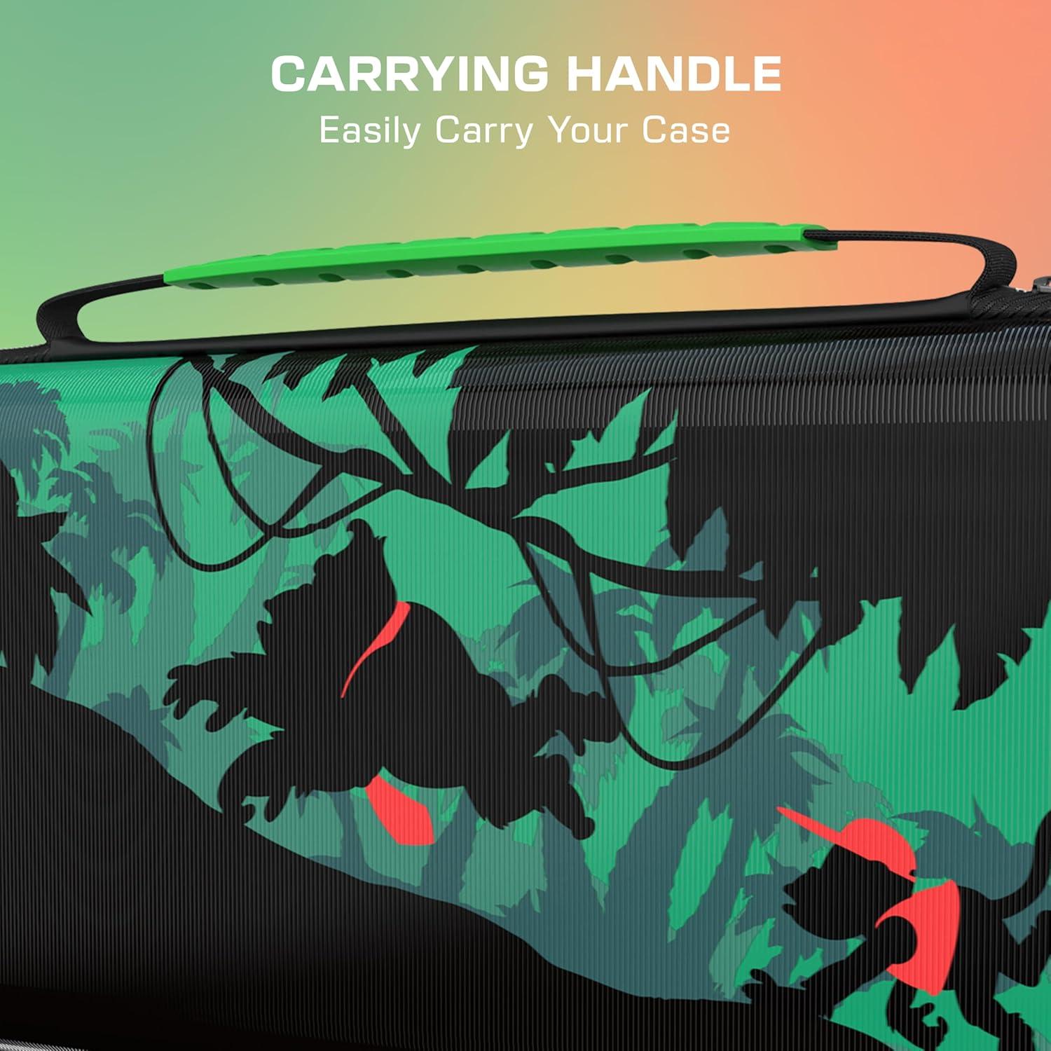 image:imageTurtle Beach PlayTrek Travel Case Officially Licensed for Nintendo Switch 2 Nintendo SwitchOLED Hard Shell Carrying Case Game Card Case Storage Protection Donkey Kong BlackGreenDonkey Kong