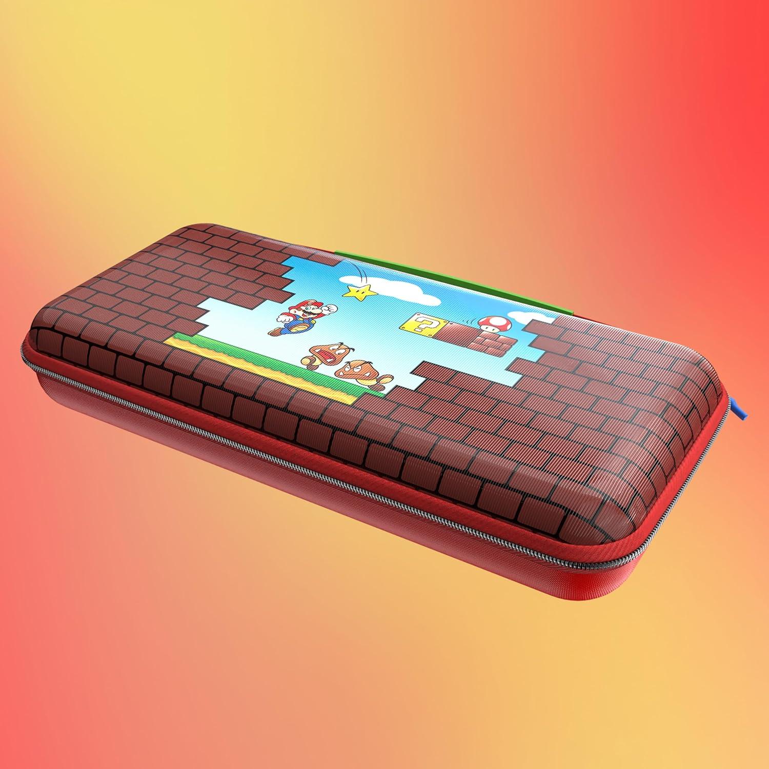 image:imageTurtle Beach PlayTrek Travel Case Officially Licensed for Nintendo Switch 2 Nintendo SwitchOLED Hard Shell Carrying Case Game Card Case Storage Protection Donkey Kong BlackGreenMario Bricks