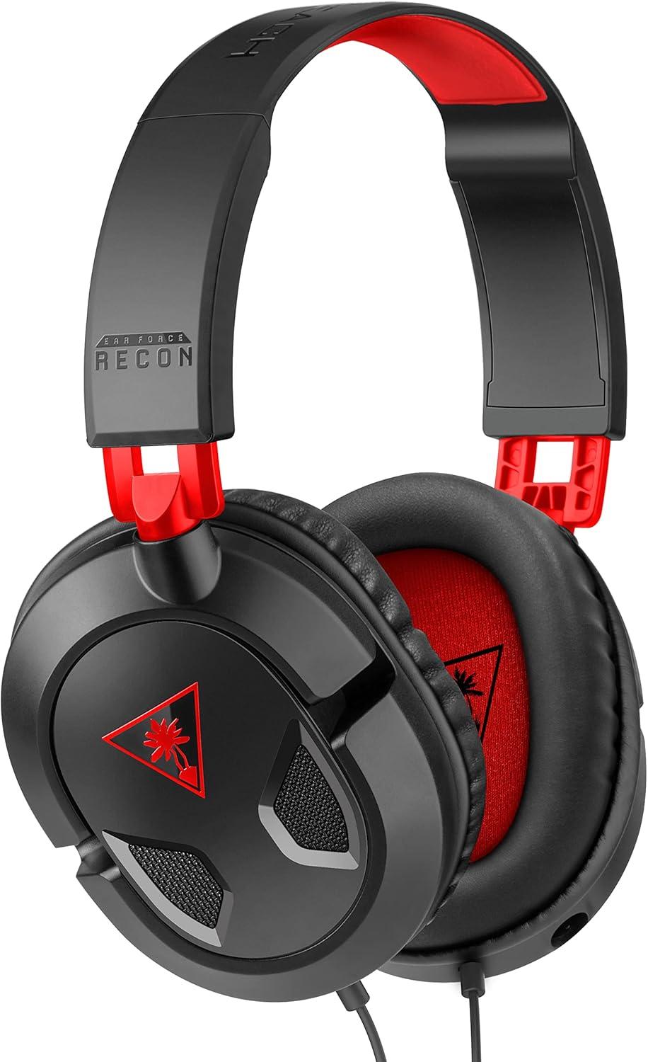 image:imageTurtle Beach Recon 50 PlayStation Gaming Headset PS5 PS4 Xbox Series X Xbox Series S Xbox One Mobile amp PC with 35mm Removable Mic 40mm SpeakersBlack Red