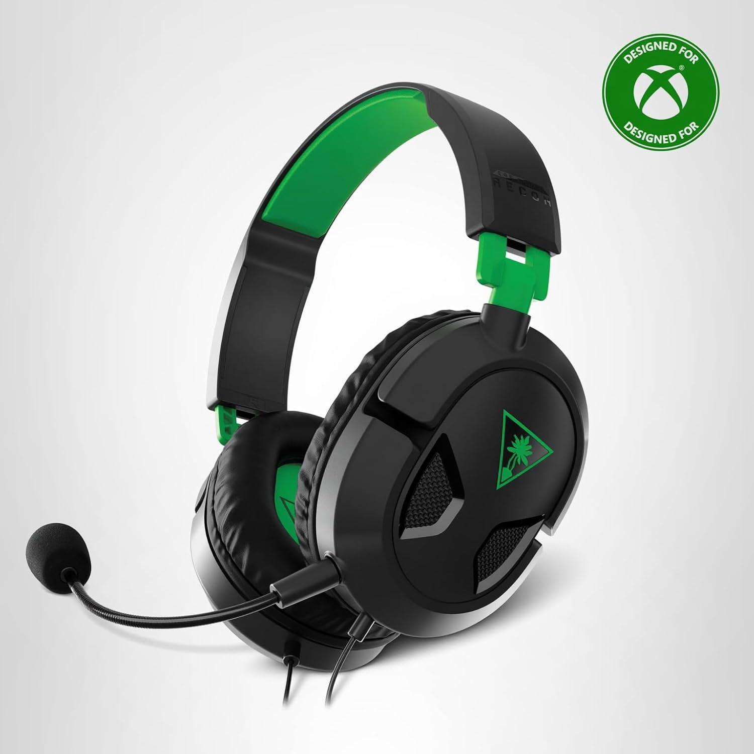 image:imageTurtle Beach Recon 50 PlayStation Gaming Headset PS5 PS4 Xbox Series X Xbox Series S Xbox One Mobile amp PC with 35mm Removable Mic 40mm SpeakersBlack Green