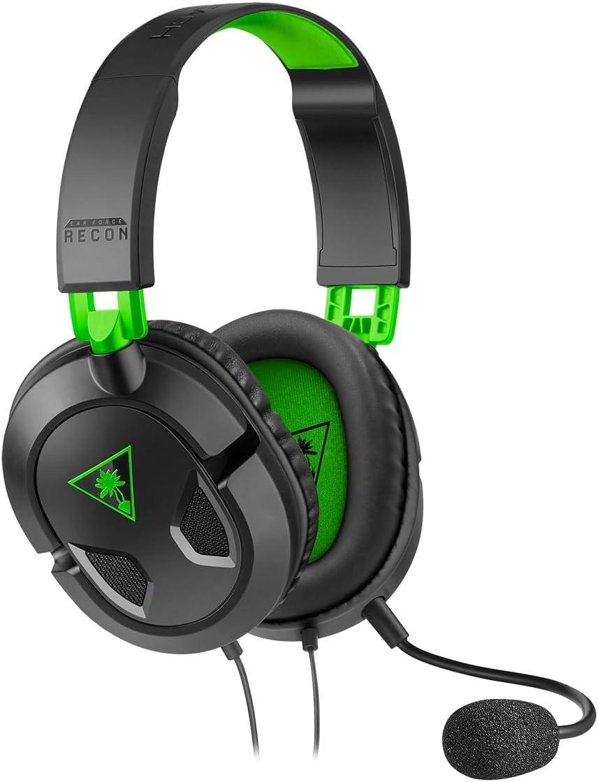 image:imageTurtle Beach Recon 50 PlayStation Gaming Headset PS5 PS4 Xbox Series X Xbox Series S Xbox One Mobile amp PC with 35mm Removable Mic 40mm SpeakersBlack Green