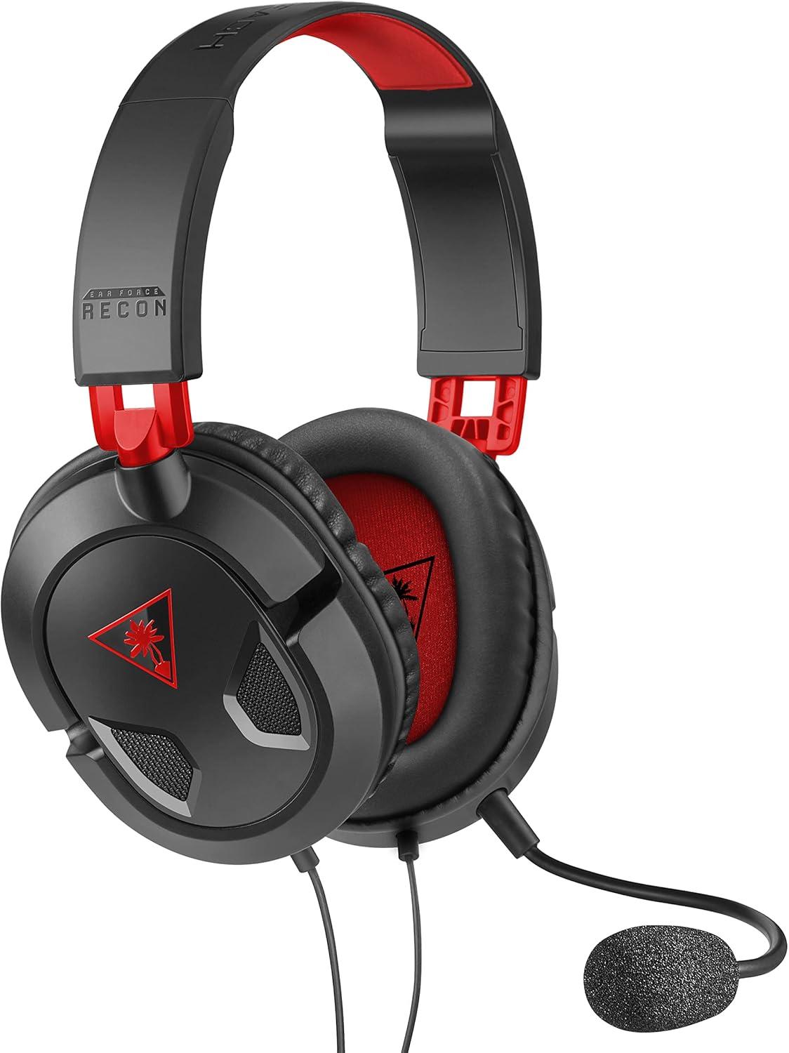image:imageTurtle Beach Recon 50 PlayStation Gaming Headset PS5 PS4 Xbox Series X Xbox Series S Xbox One Mobile amp PC with 35mm Removable Mic 40mm SpeakersBlack Red