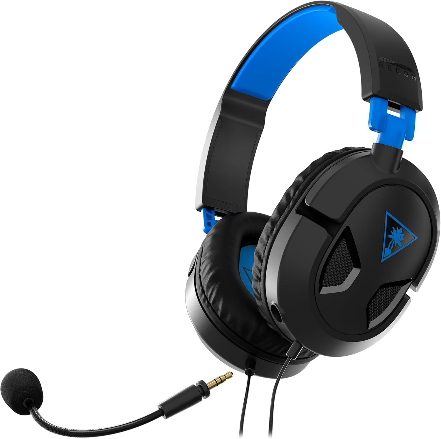 image:imageTurtle Beach Recon 50 PlayStation Gaming Headset PS5 PS4 Xbox Series X Xbox Series S Xbox One Mobile amp PC with 35mm Removable Mic 40mm SpeakersBlack Blue