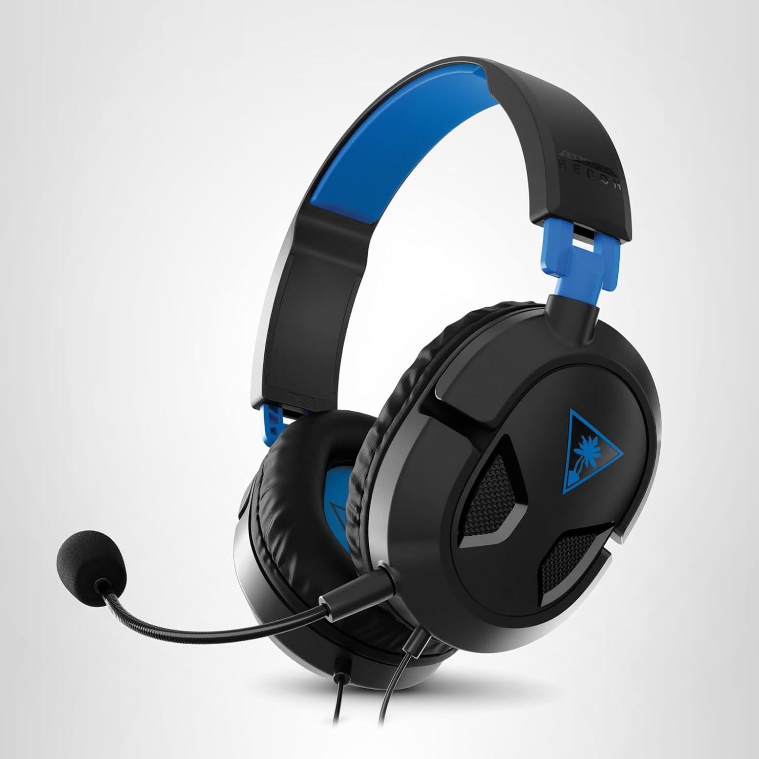 image:imageTurtle Beach Recon 50 PlayStation Gaming Headset PS5 PS4 Xbox Series X Xbox Series S Xbox One Mobile amp PC with 35mm Removable Mic 40mm SpeakersBlack Blue