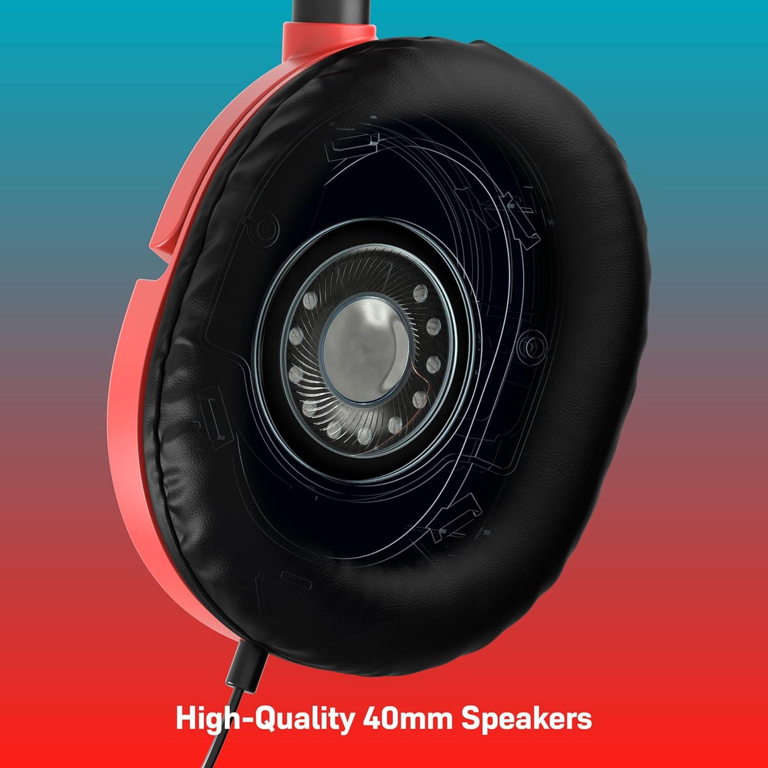image:imageTurtle Beach Recon 50 Xbox Gaming Headset Xbox Series X Xbox Series S Xbox One PS5 PS4 PlayStation Mobile amp PC with 35mm Removable Mic 40mm Speaker Red and Blue