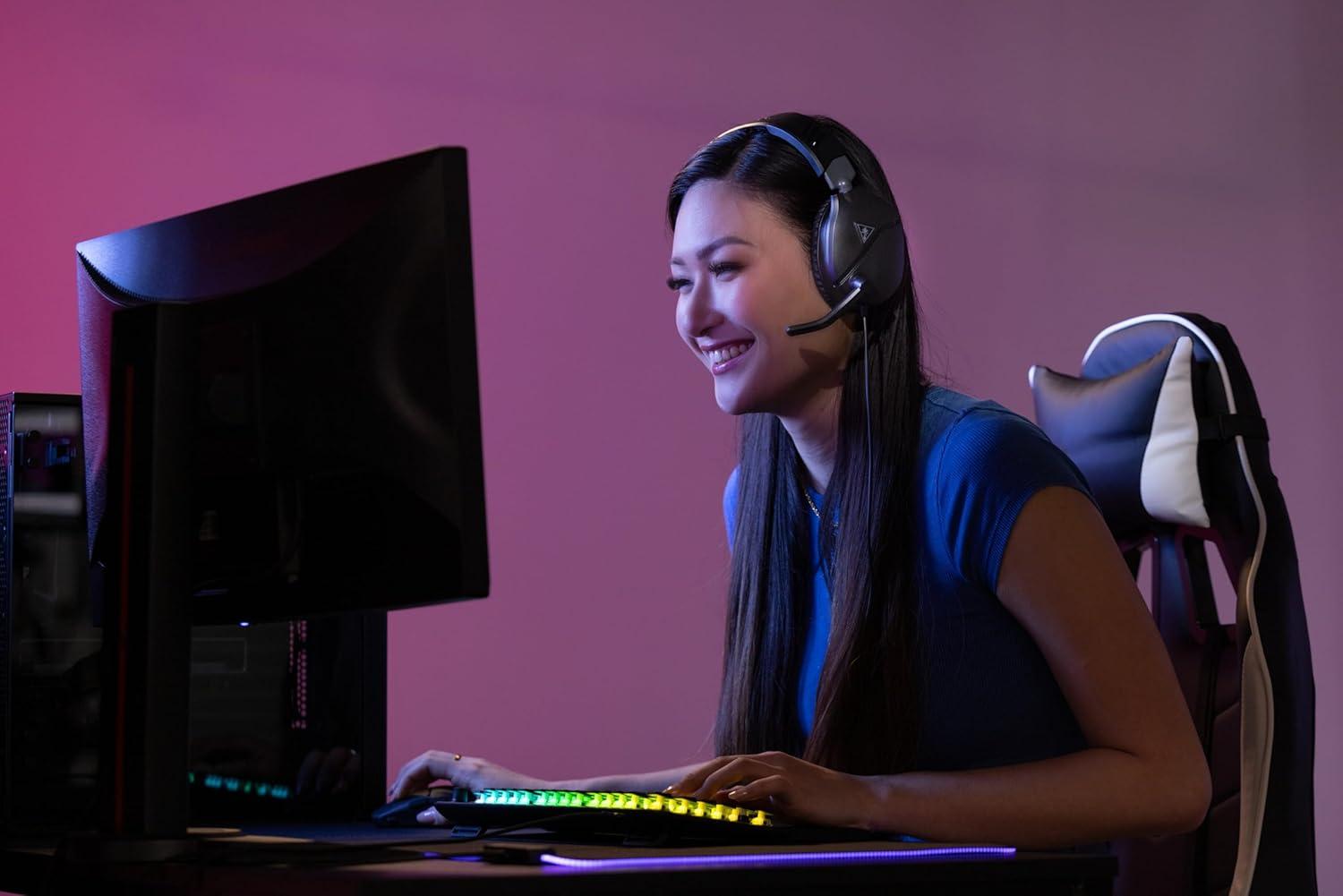 image:imageTurtle Beach Recon 70 Multiplatform Gaming Headset for PC PS5 PS4 Xbox Series XS Xbox One amp Mobile w 35mm Wired Connection FliptoMute Mic 40mm Speakers Lightweight Design Black