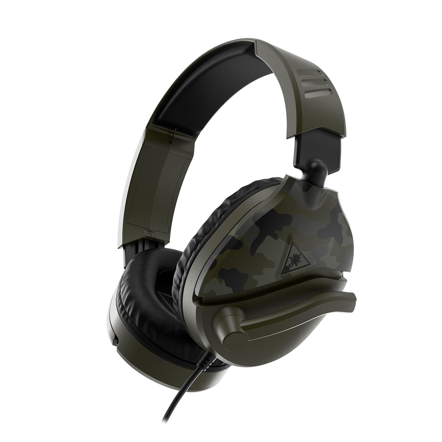 image:imageTurtle Beach Recon 70 Multiplatform Gaming Headset for PS5 PS4 Xbox Series XS Xbox One PC amp Mobile w 35mm Wired Connection FliptoMute Mic 40mm Speakers Lightweight Design WhiteGreen Camo