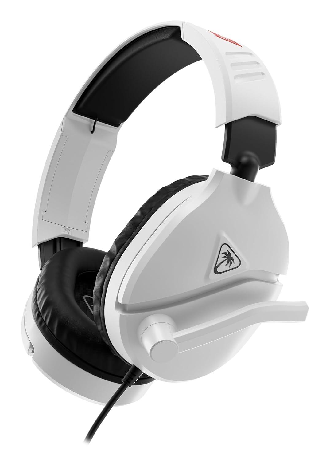 image:imageTurtle Beach Recon 70 Multiplatform Gaming Headset for PS5 PS4 Xbox Series XS Xbox One PC amp Mobile w 35mm Wired Connection FliptoMute Mic 40mm Speakers Lightweight Design WhiteWhite Nintendo Switch