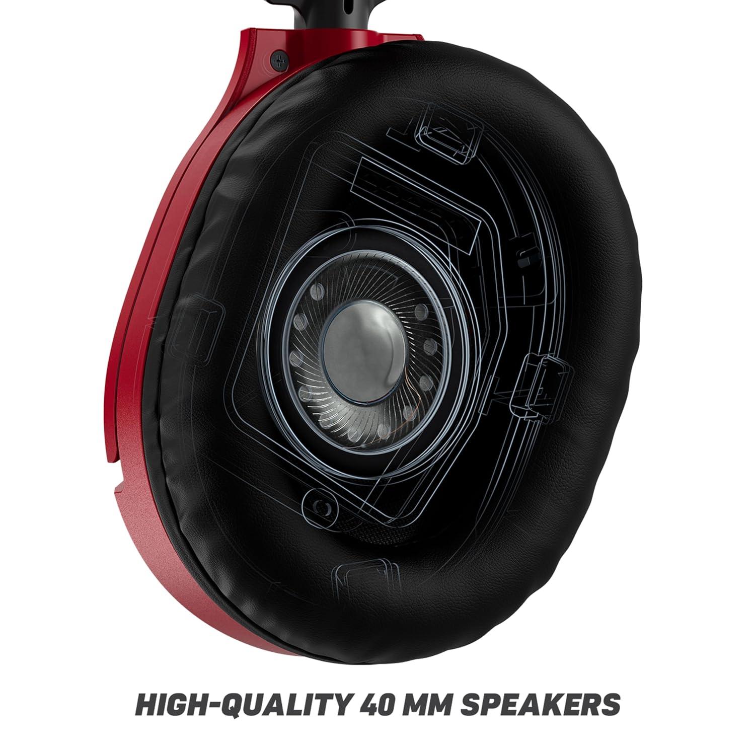 image:imageTurtle Beach Recon 70 Multiplatform Gaming Headset for PS5 PS4 Xbox Series XS Xbox One PC amp Mobile w 35mm Wired Connection FliptoMute Mic 40mm Speakers Lightweight Design WhiteMidnight Red