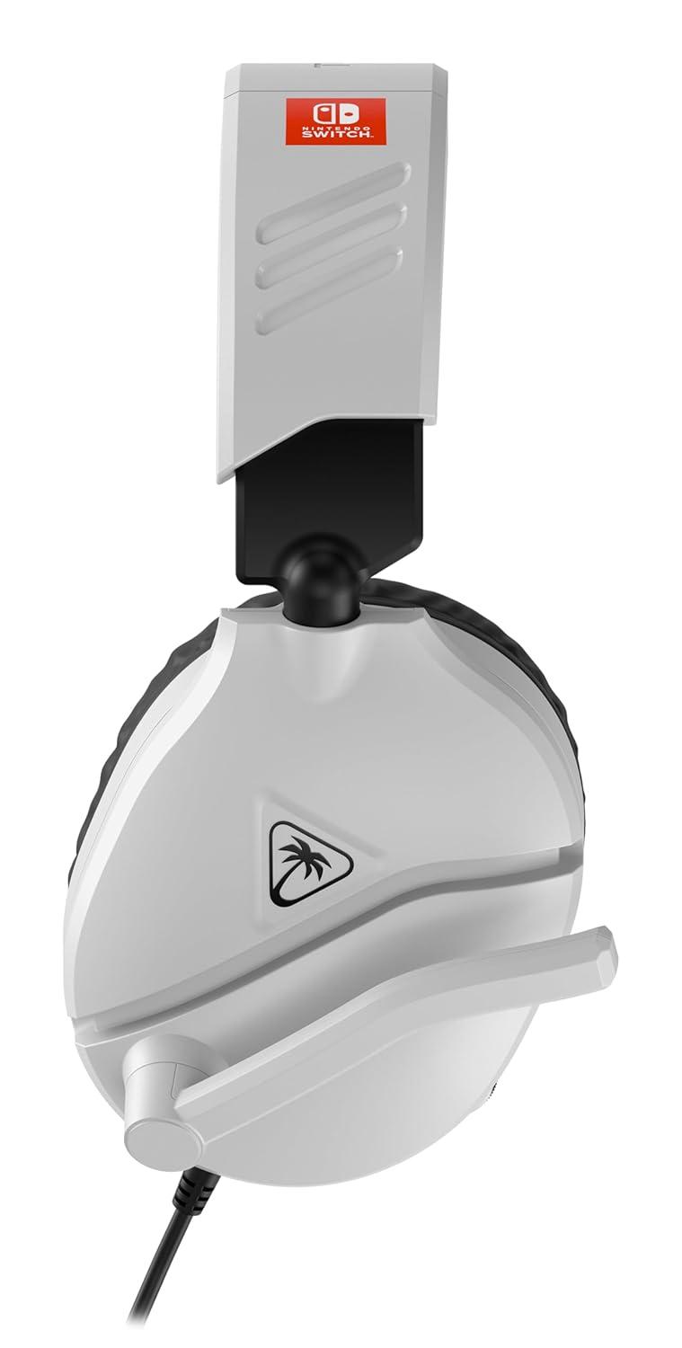 image:imageTurtle Beach Recon 70 Multiplatform Gaming Headset for PS5 PS4 Xbox Series XS Xbox One PC amp Mobile w 35mm Wired Connection FliptoMute Mic 40mm Speakers Lightweight Design WhiteWhite Nintendo Switch