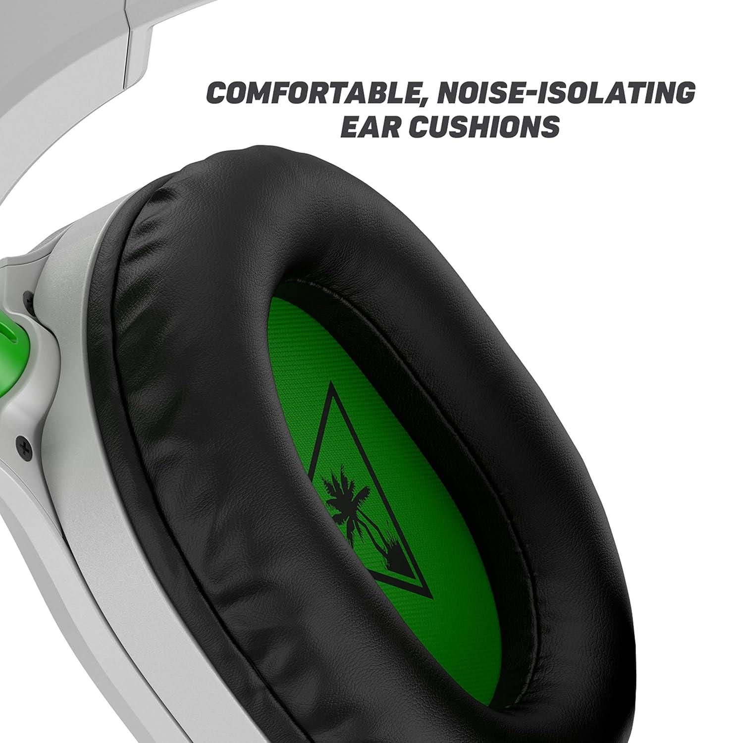 image:imageTurtle Beach Recon 70 Multiplatform Gaming Headset for PS5 PS4 Xbox Series XS Xbox One PC amp Mobile w 35mm Wired Connection FliptoMute Mic 40mm Speakers Lightweight Design WhiteWhite and Green