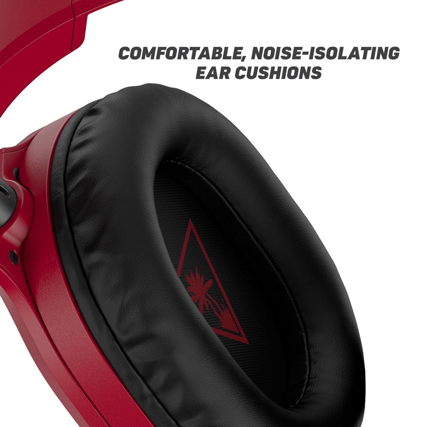 image:imageTurtle Beach Recon 70 Multiplatform Gaming Headset for PS5 PS4 Xbox Series XS Xbox One PC amp Mobile w 35mm Wired Connection FliptoMute Mic 40mm Speakers Lightweight Design WhiteMidnight Red