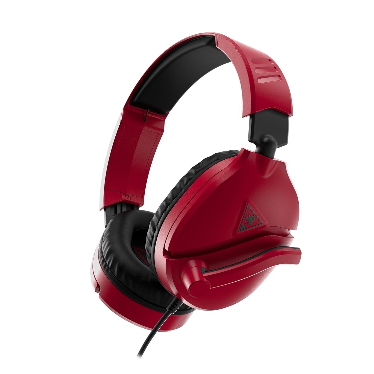 image:imageTurtle Beach Recon 70 Multiplatform Gaming Headset for PS5 PS4 Xbox Series XS Xbox One PC amp Mobile w 35mm Wired Connection FliptoMute Mic 40mm Speakers Lightweight Design WhiteMidnight Red