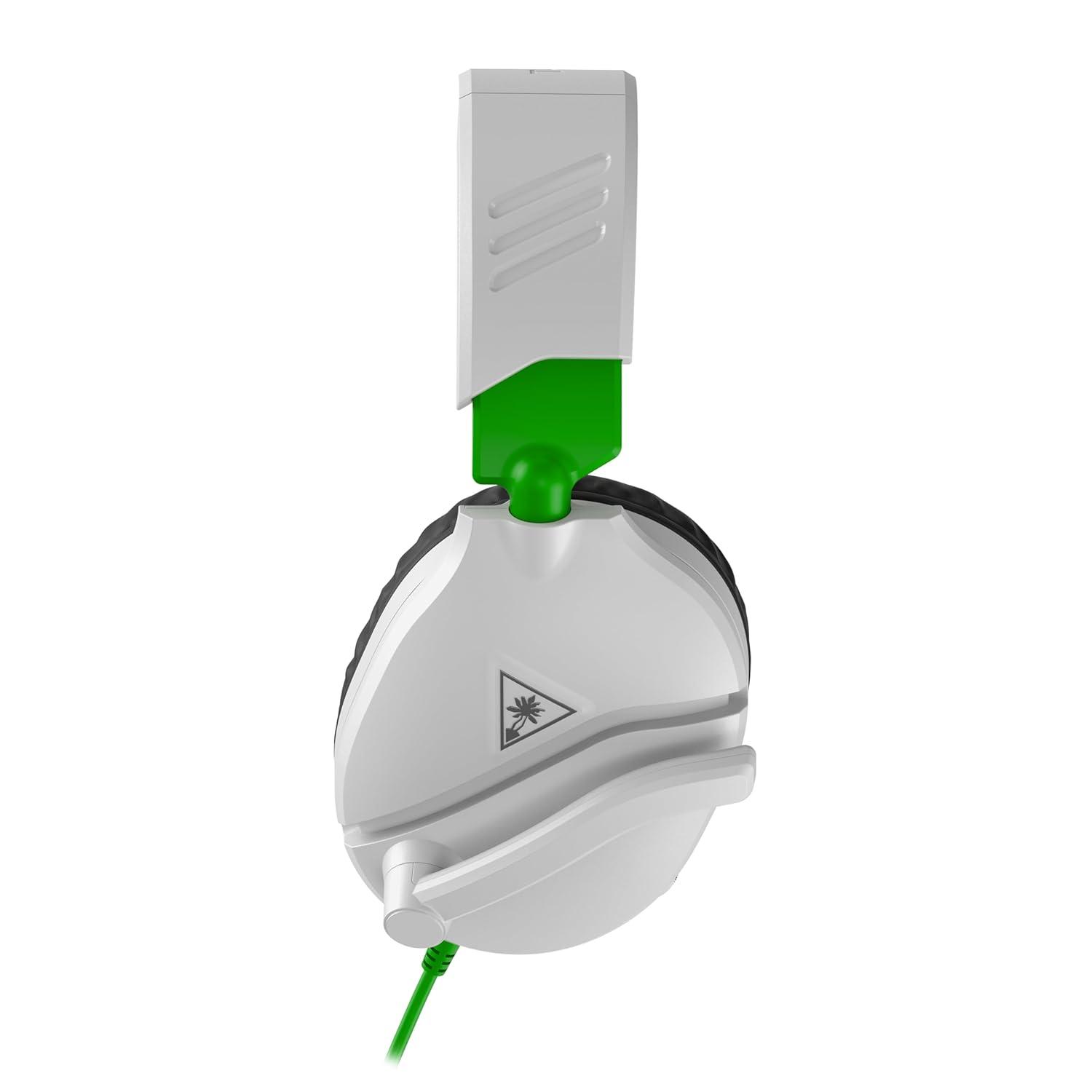 image:imageTurtle Beach Recon 70 Multiplatform Gaming Headset for PS5 PS4 Xbox Series XS Xbox One PC amp Mobile w 35mm Wired Connection FliptoMute Mic 40mm Speakers Lightweight Design WhiteWhite and Green