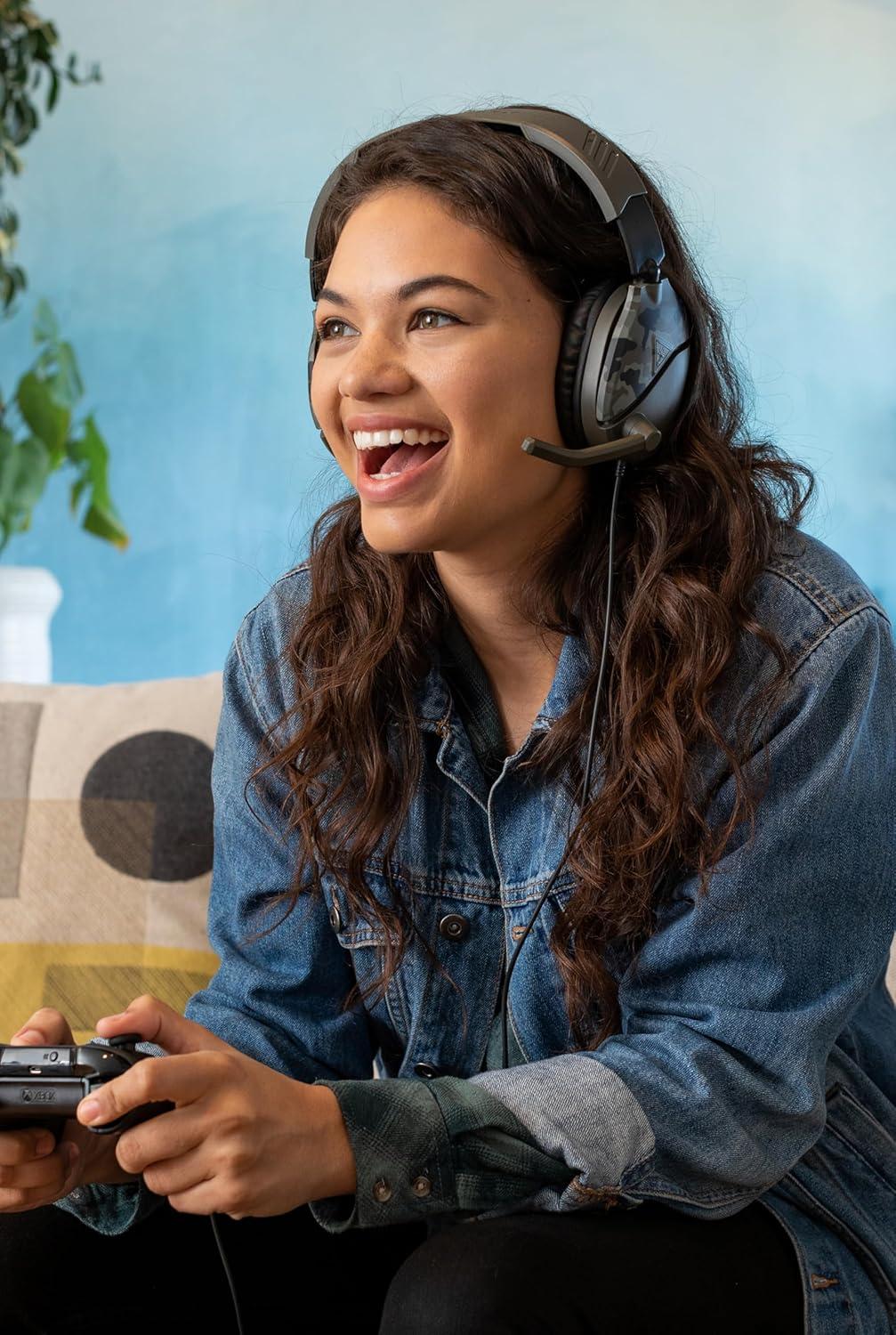 image:imageTurtle Beach Recon 70 Multiplatform Gaming Headset for PS5 PS4 Xbox Series XS Xbox One PC amp Mobile w 35mm Wired Connection FliptoMute Mic 40mm Speakers Lightweight Design WhiteGreen Camo