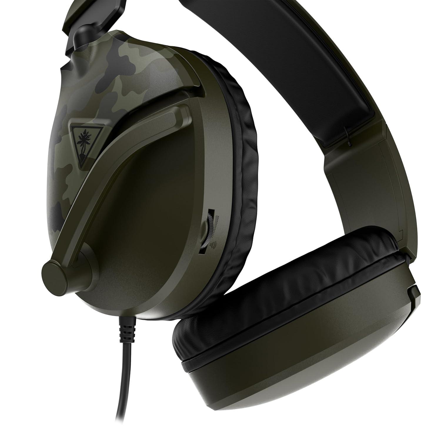 image:imageTurtle Beach Recon 70 Multiplatform Gaming Headset for PS5 PS4 Xbox Series XS Xbox One PC amp Mobile w 35mm Wired Connection FliptoMute Mic 40mm Speakers Lightweight Design WhiteGreen Camo