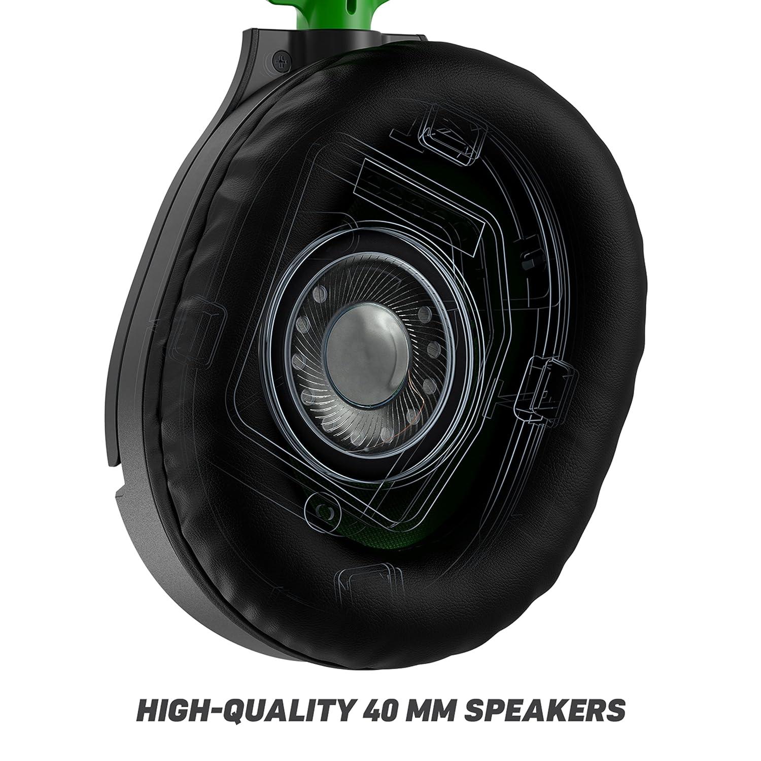 image:imageTurtle Beach Recon 70 Multiplatform Gaming Headset for PS5 PS4 Xbox Series XS Xbox One PC amp Mobile w 35mm Wired Connection FliptoMute Mic 40mm Speakers Lightweight Design WhiteBlack and Green