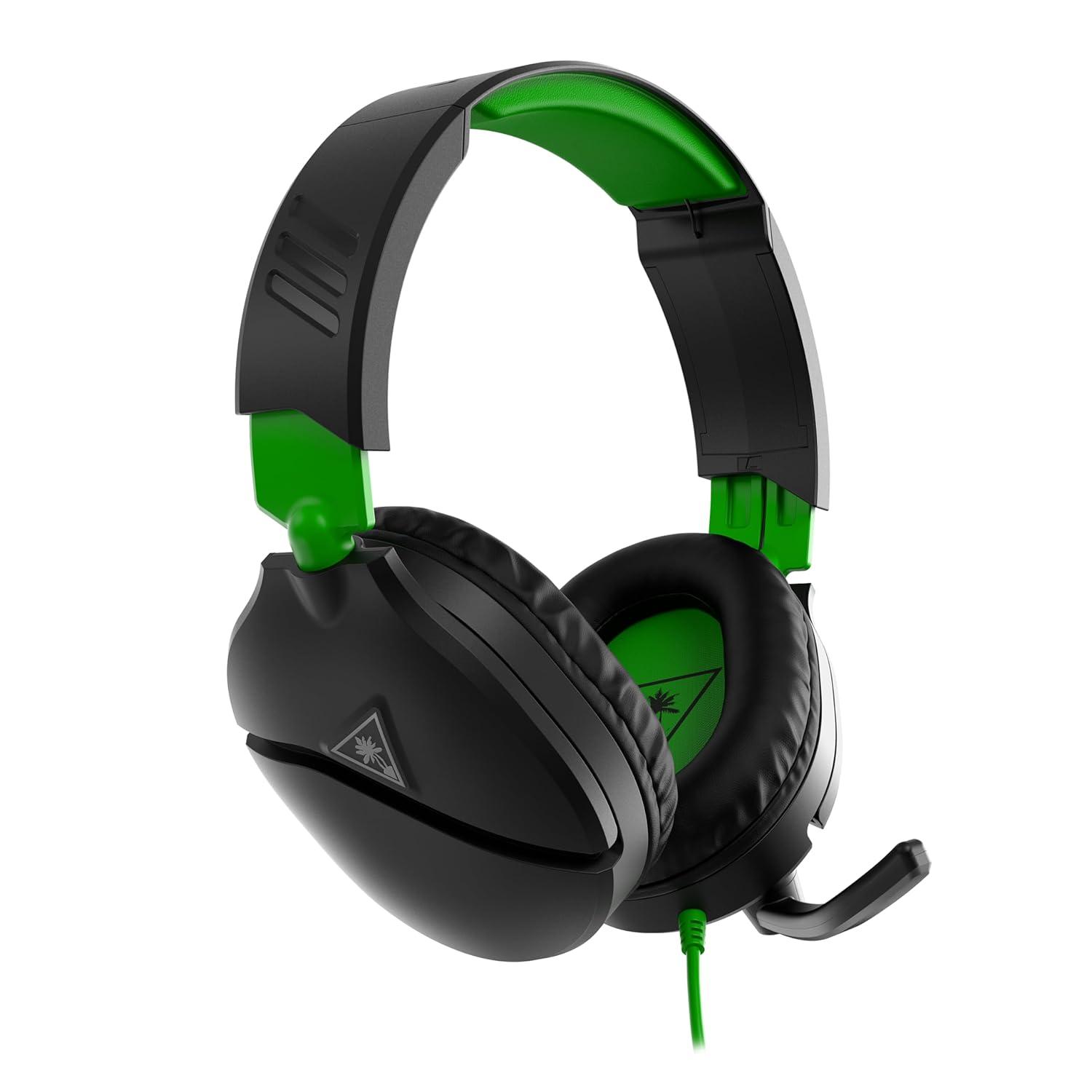 image:imageTurtle Beach Recon 70 Multiplatform Gaming Headset for PS5 PS4 Xbox Series XS Xbox One PC amp Mobile w 35mm Wired Connection FliptoMute Mic 40mm Speakers Lightweight Design WhiteBlack and Green