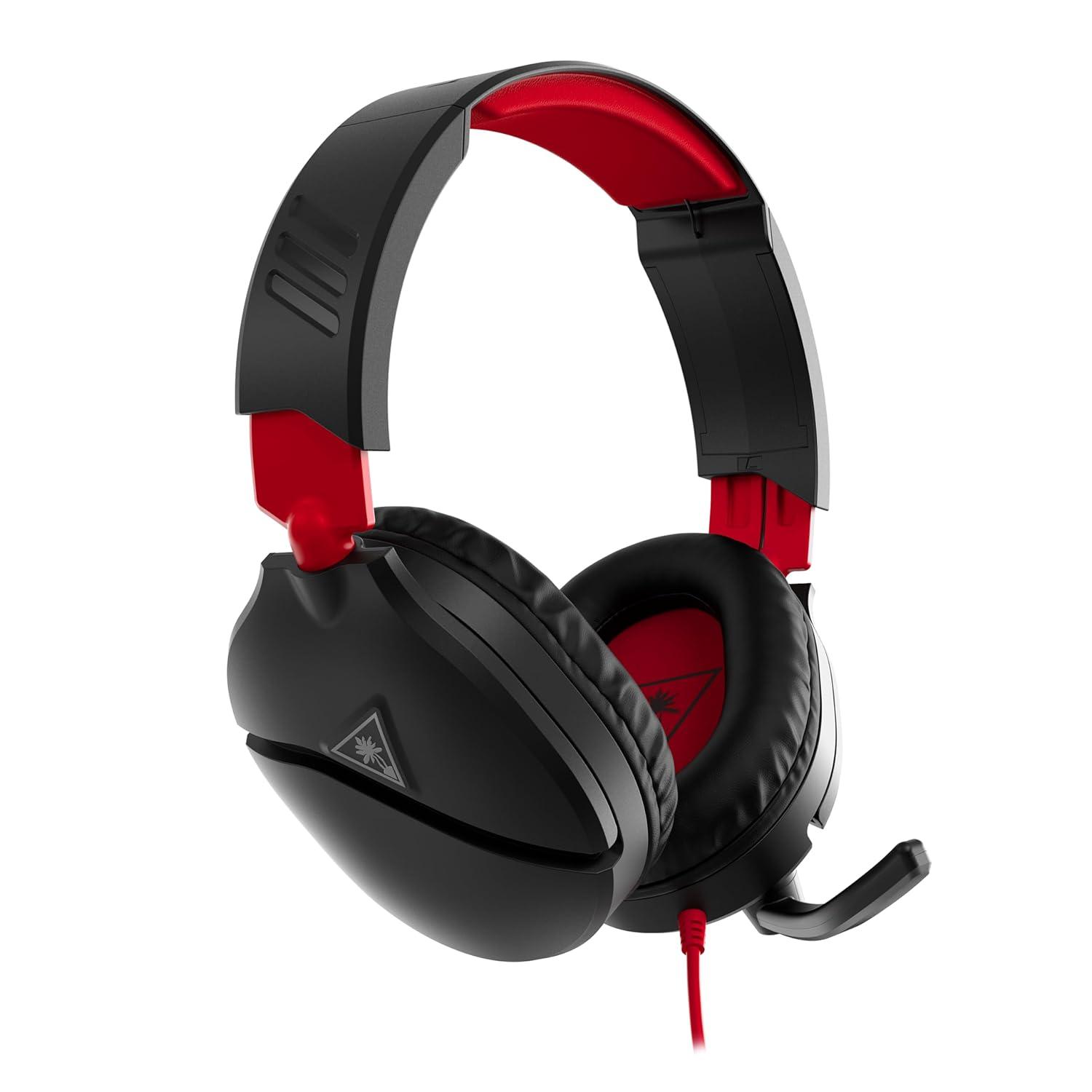 image:imageTurtle Beach Recon 70 Multiplatform Gaming Headset for PS5 PS4 Xbox Series XS Xbox One PC amp Mobile w 35mm Wired Connection FliptoMute Mic 40mm Speakers Lightweight Design WhiteBlackRed