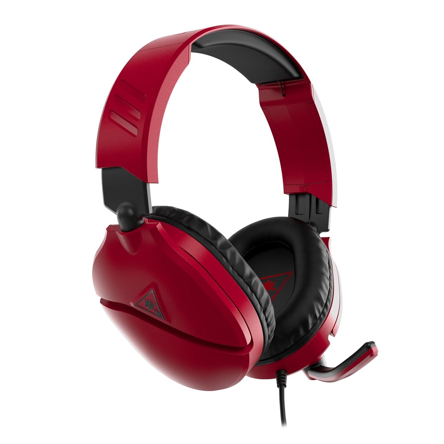 image:imageTurtle Beach Recon 70 Multiplatform Gaming Headset for PS5 PS4 Xbox Series XS Xbox One PC amp Mobile w 35mm Wired Connection FliptoMute Mic 40mm Speakers Lightweight Design WhiteMidnight Red