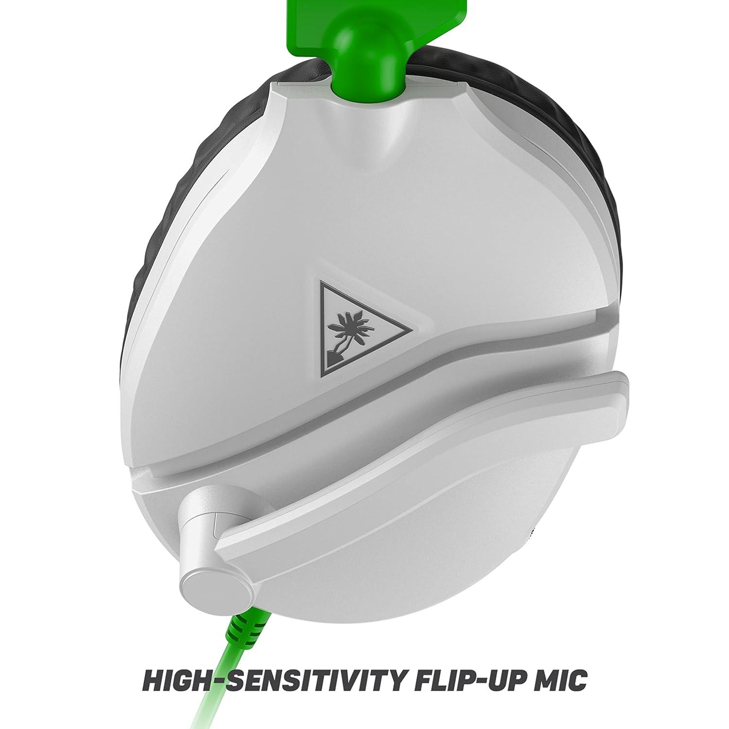 image:imageTurtle Beach Recon 70 Multiplatform Gaming Headset for PS5 PS4 Xbox Series XS Xbox One PC amp Mobile w 35mm Wired Connection FliptoMute Mic 40mm Speakers Lightweight Design WhiteWhite and Green